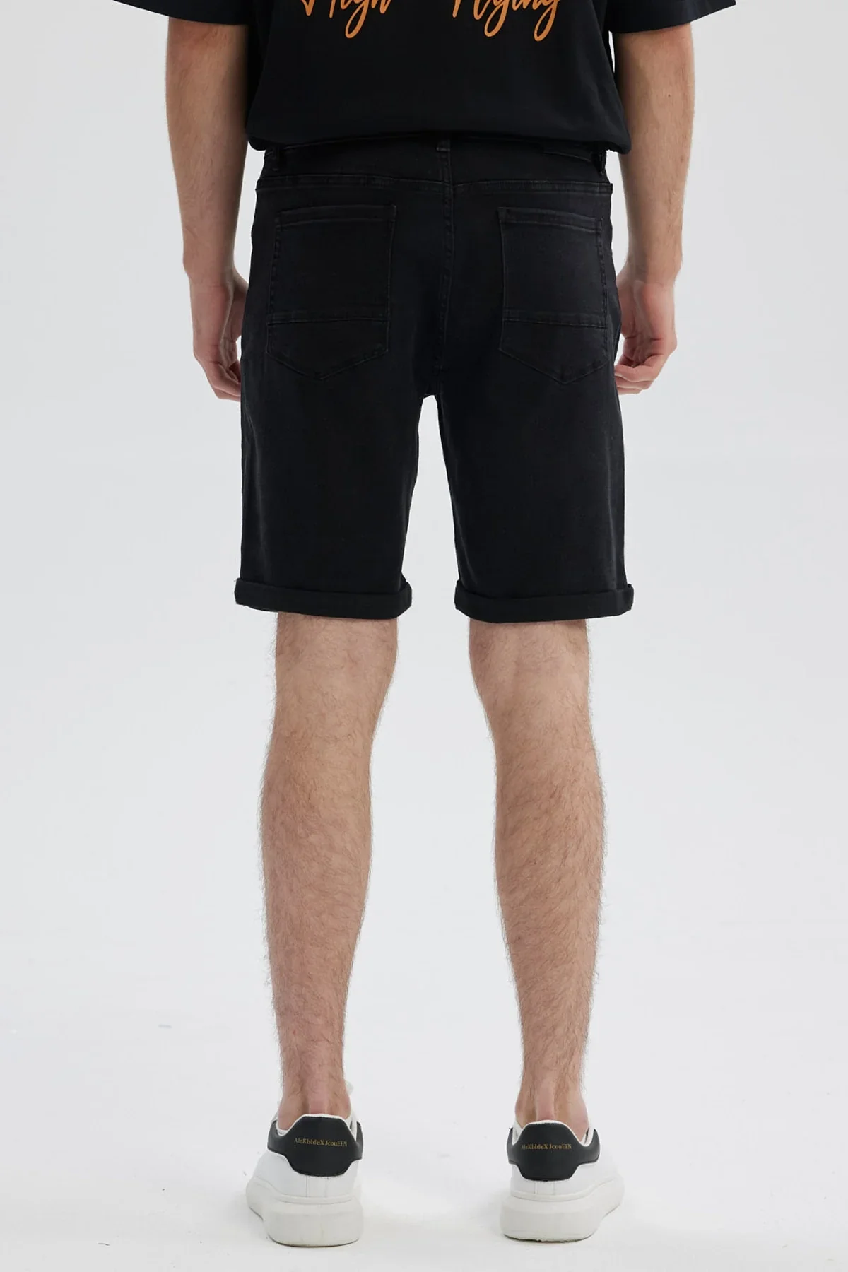 Bermuda Hombre Básica Roll Up Negro - Image 3