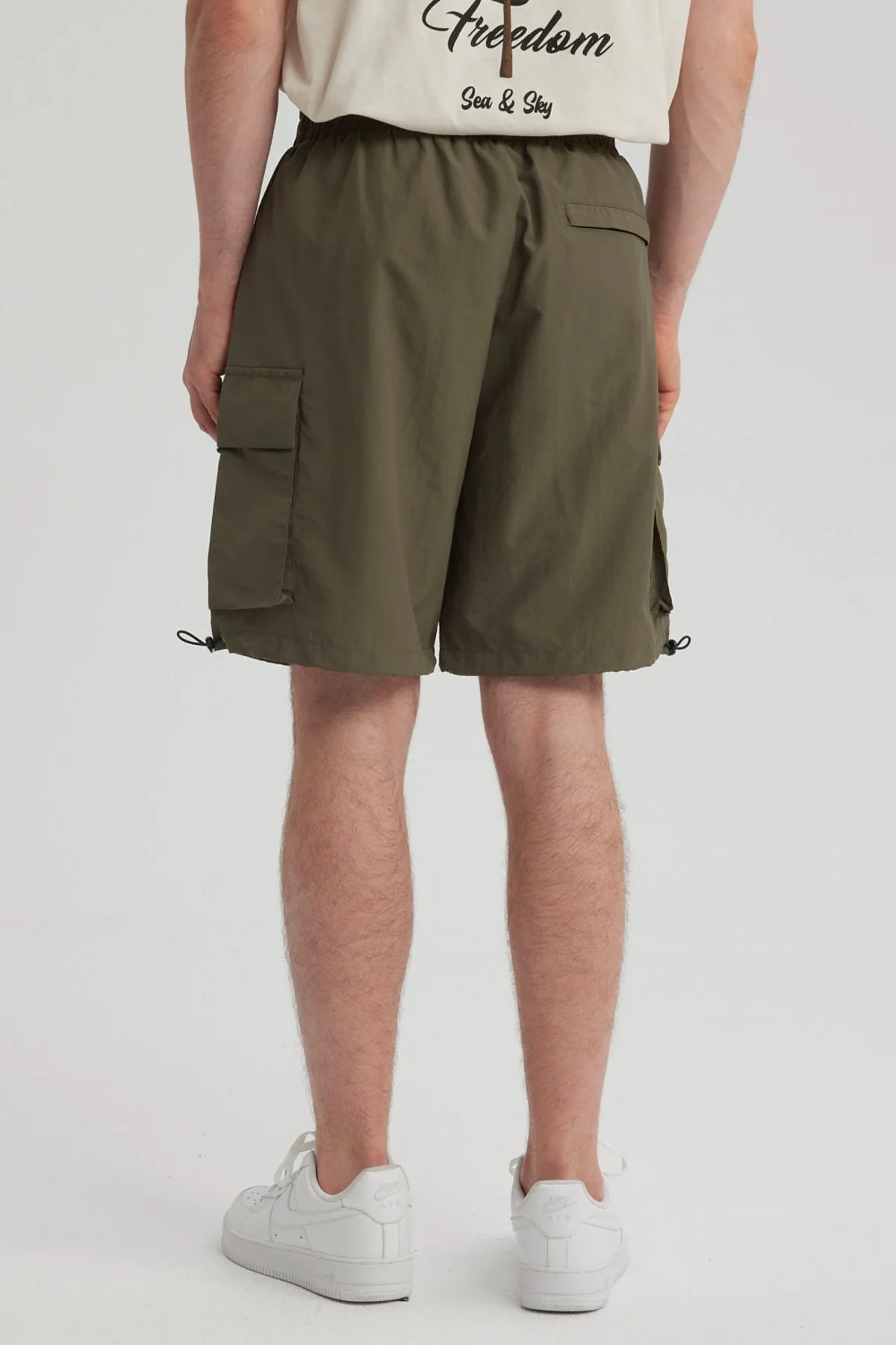 Bermuda Hombre Cargo Técnico Verde Militar - Image 3