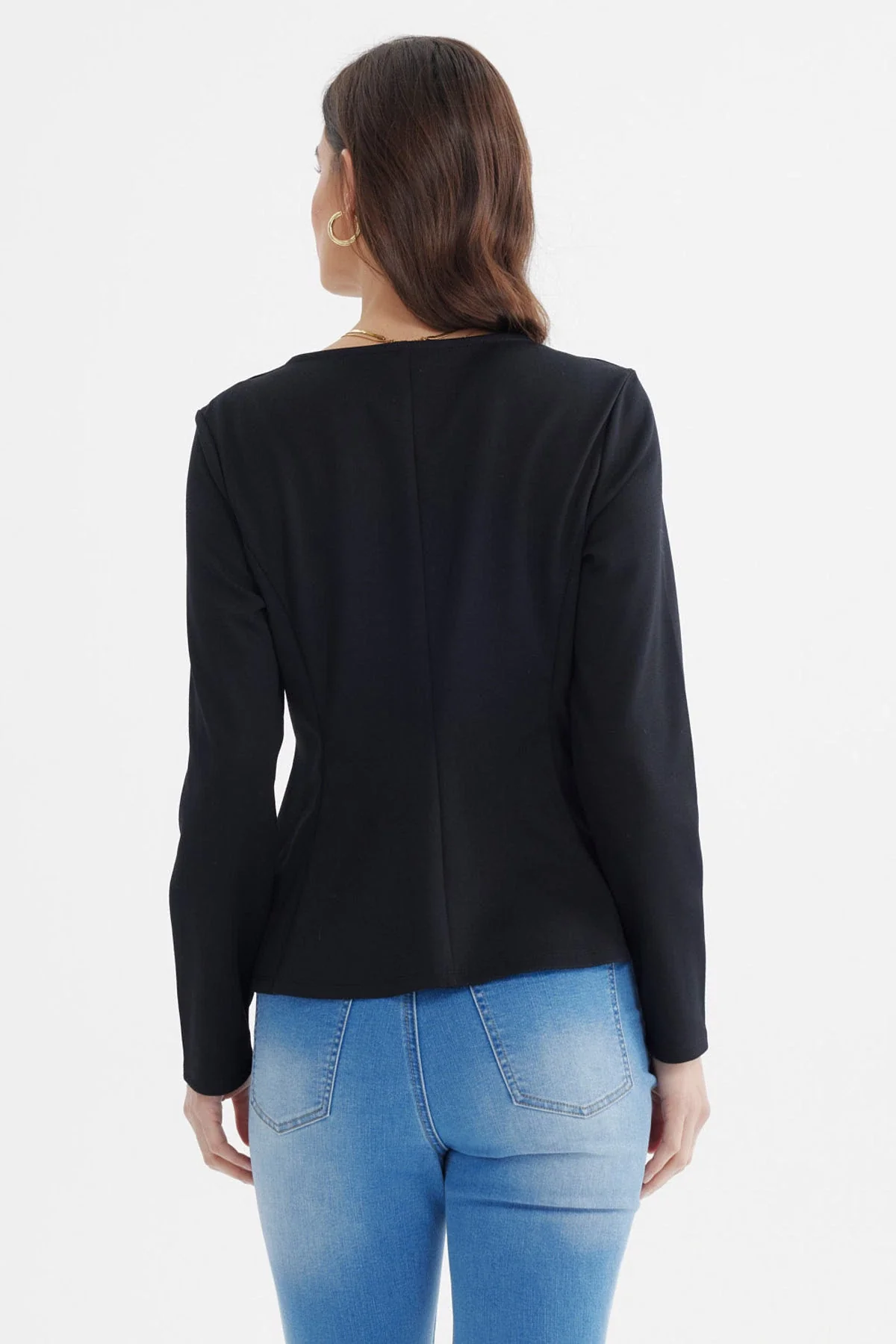 Blazer Mujer Ajustado Negro - Image 3