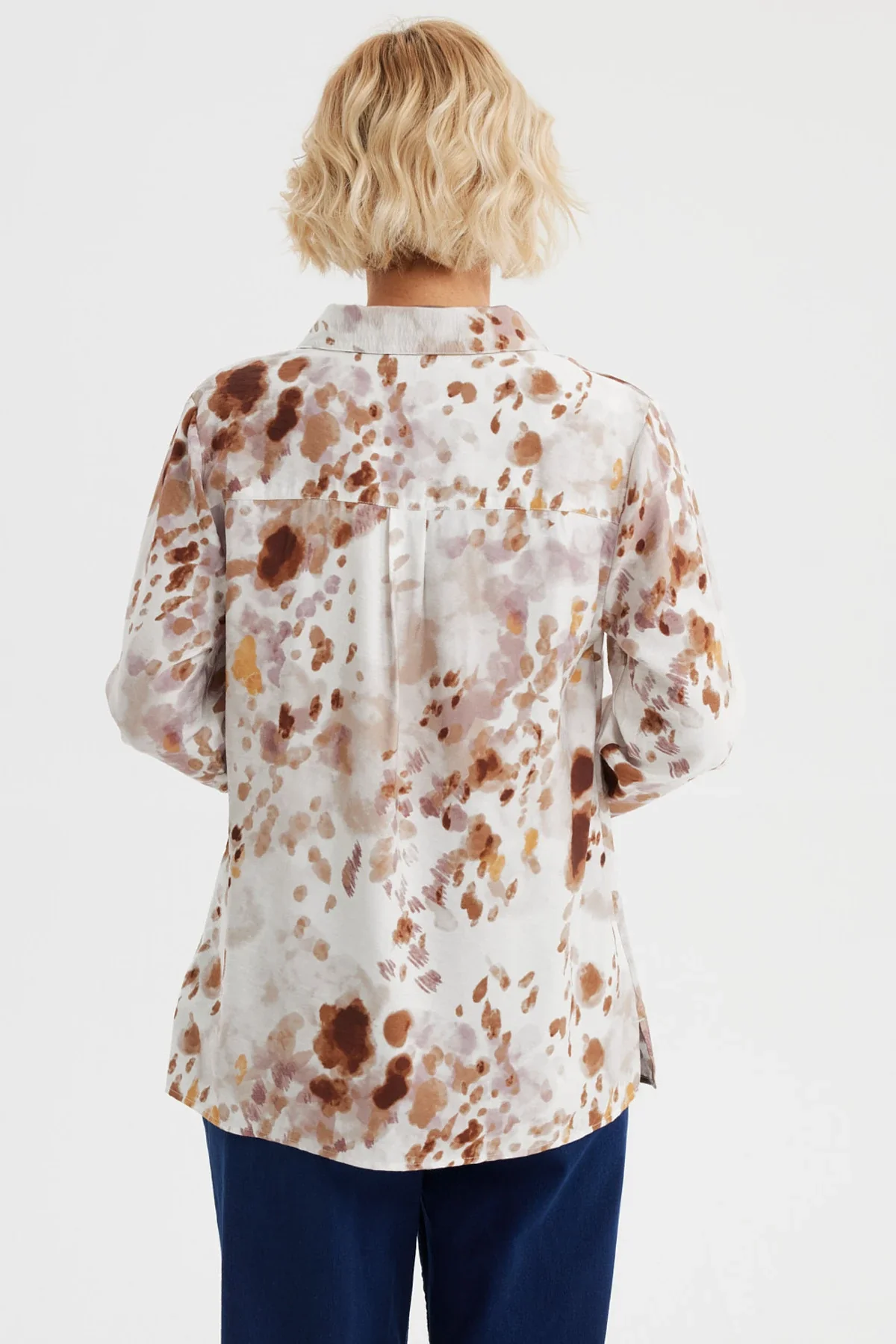 Blusa Mujer Abotonada Café Claro - Image 3