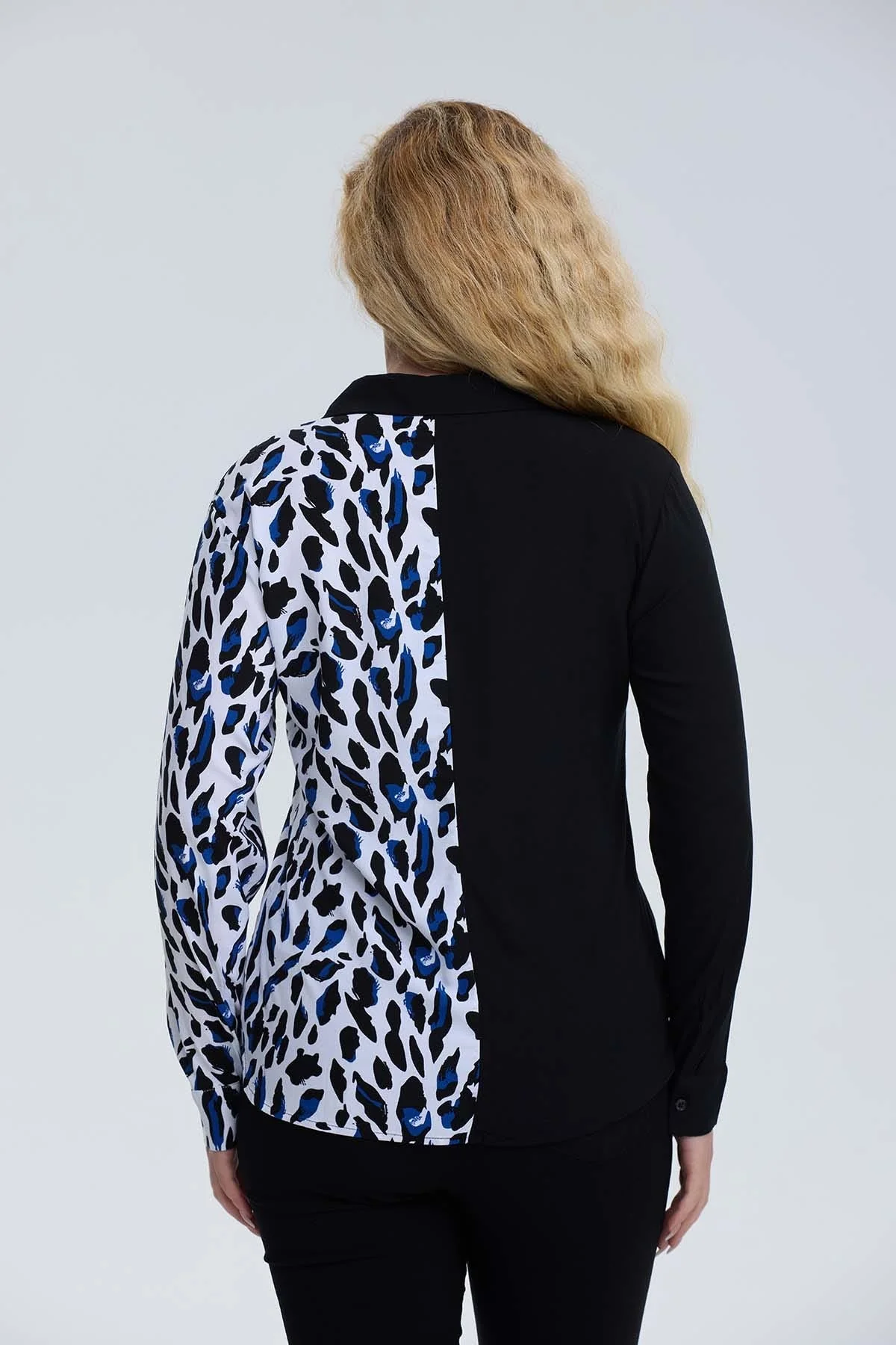 Blusa Mujer Abotónada Negro - Image 3