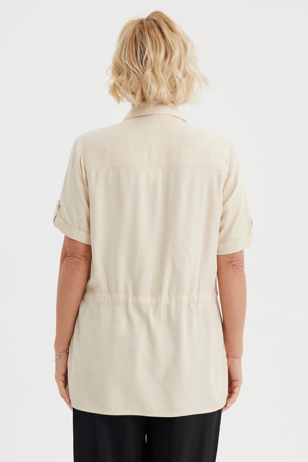 Blusa Mujer Casual Beige Claro - Image 3