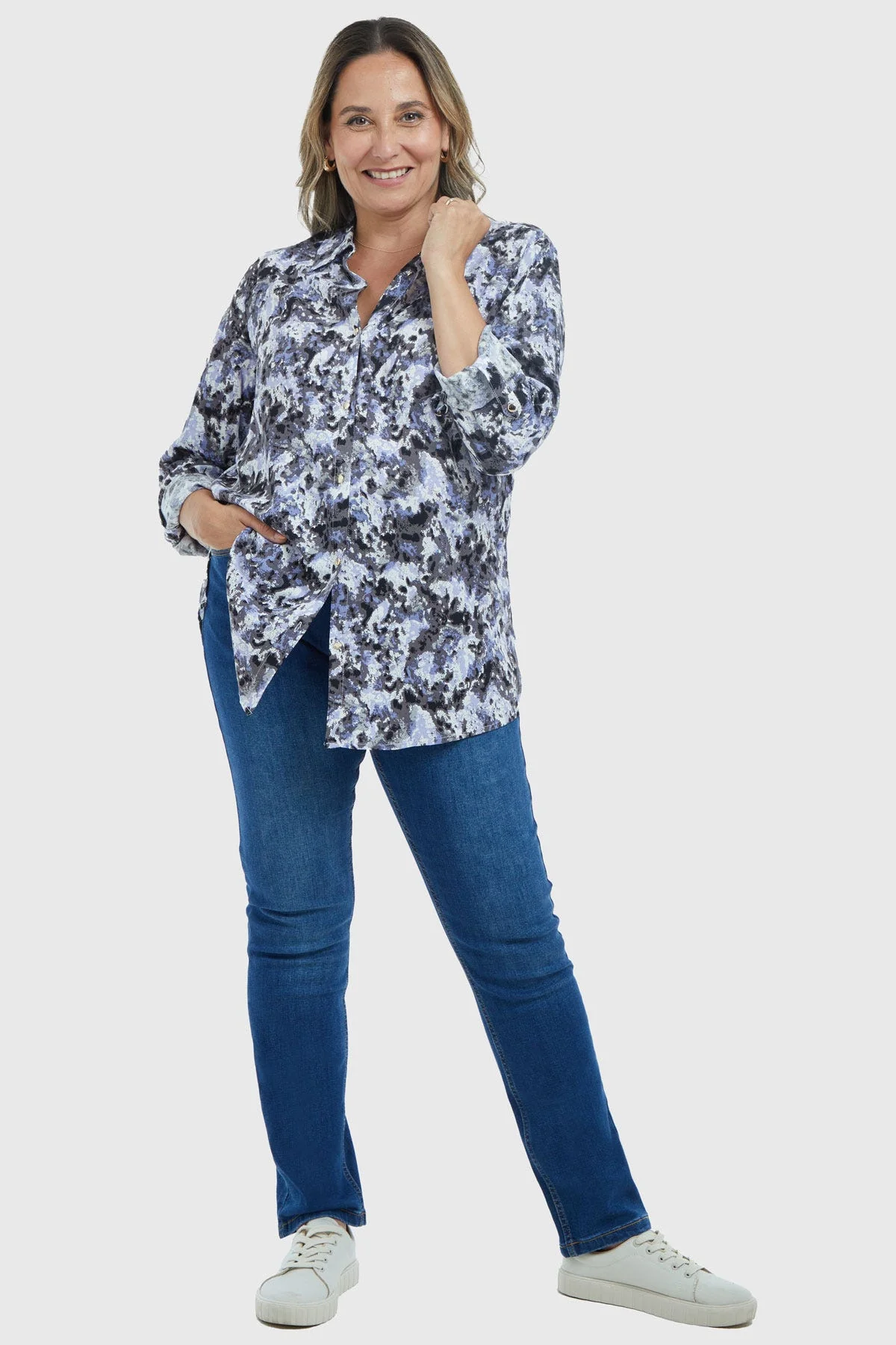 Blusa Mujer Estampada Negro - Image 4