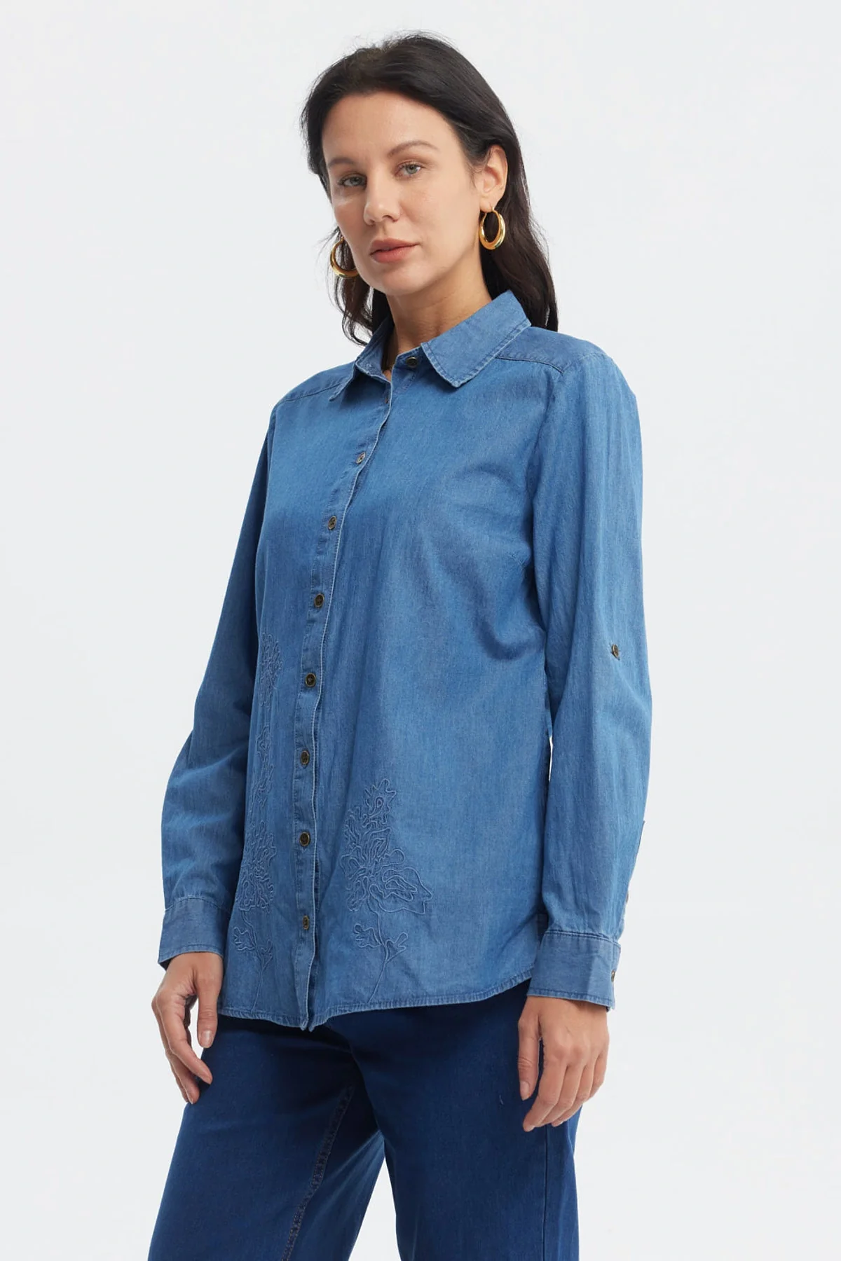 Blusa Mujer Mezclilla Azul - Image 2