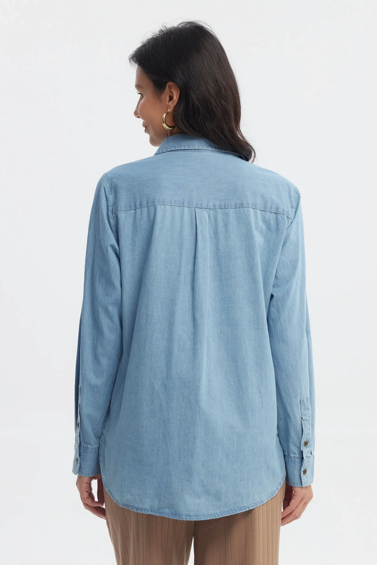 Blusa Mujer Mezclilla Azul Claro - Image 3