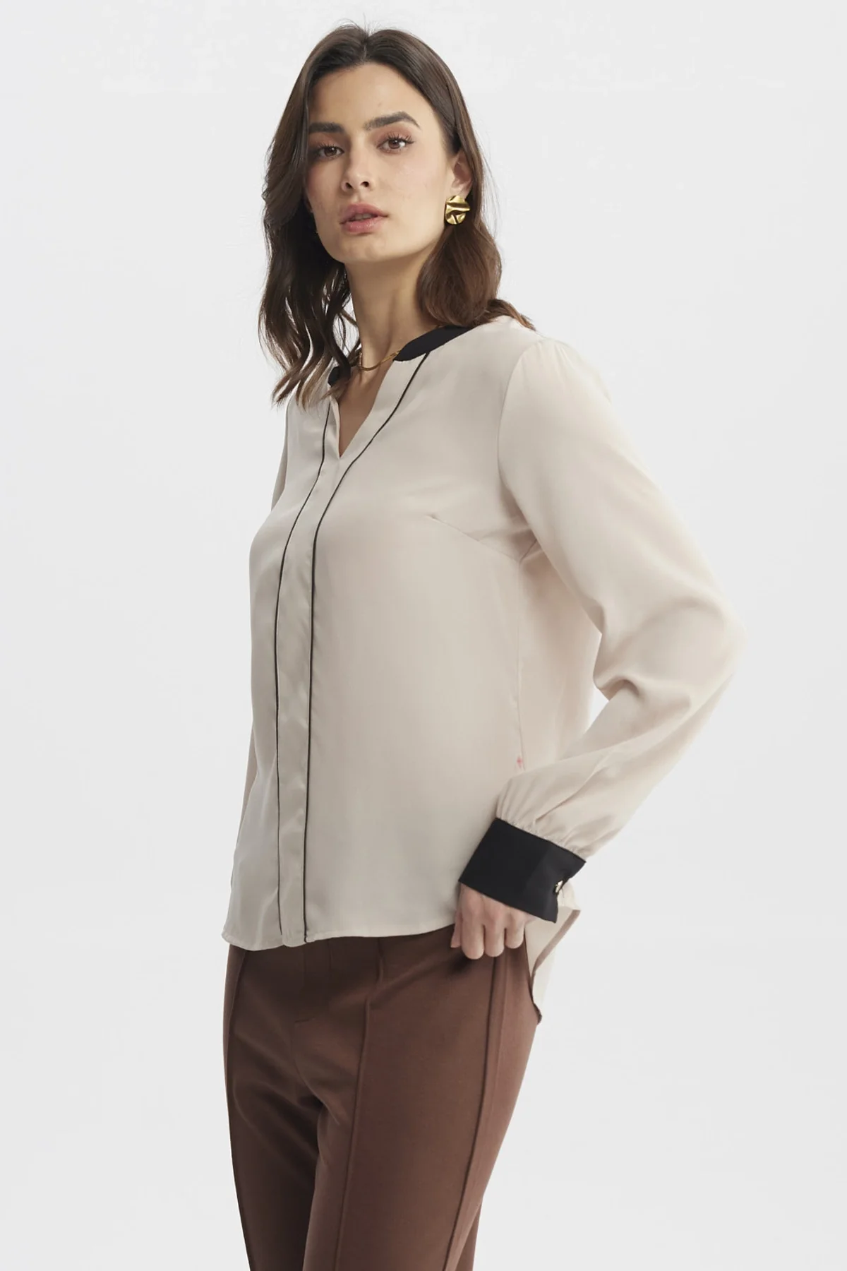 Blusa Mujer New Beige - Image 2