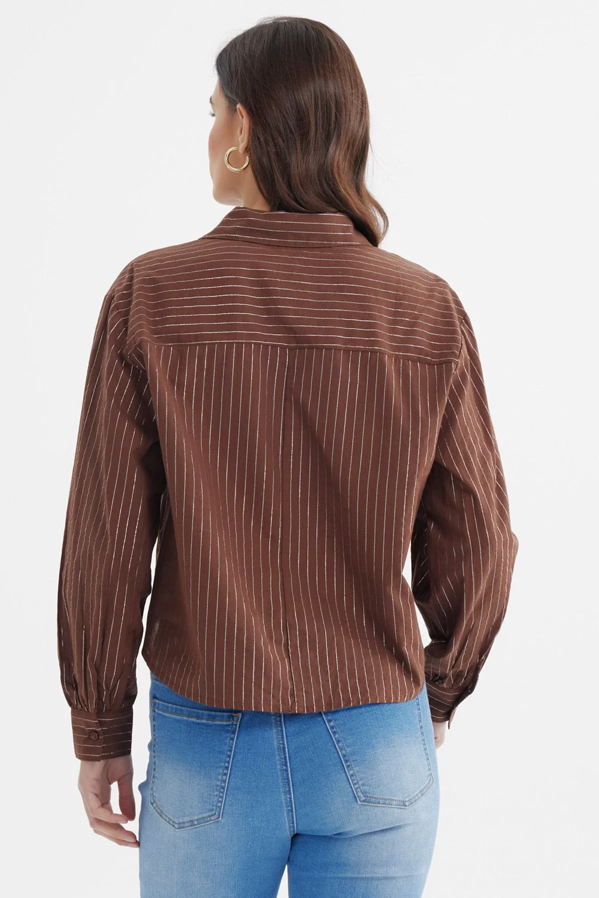 Blusa Mujer Oversize Chocolate - Image 3