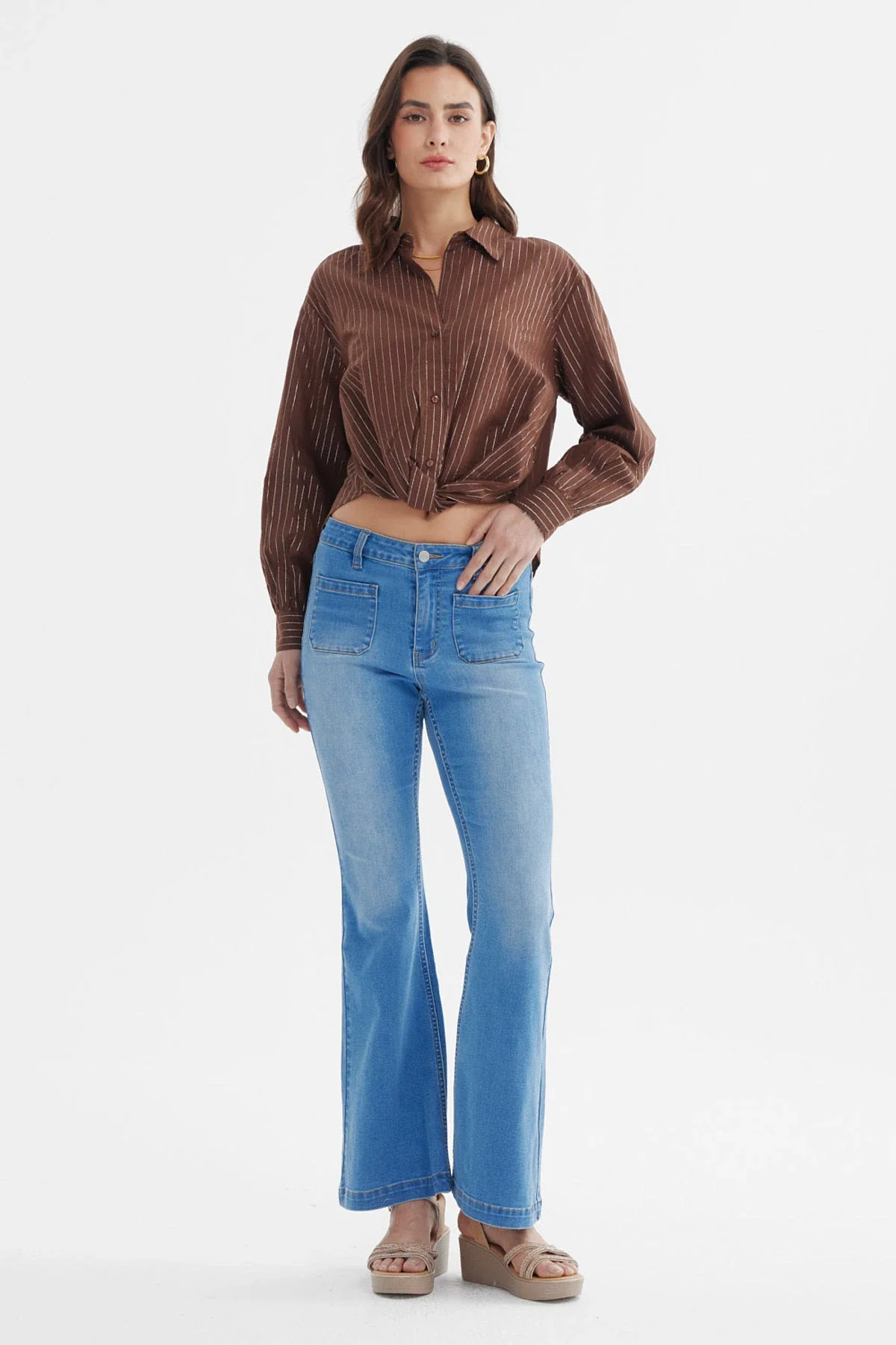 Blusa Mujer Oversize Chocolate - Image 4