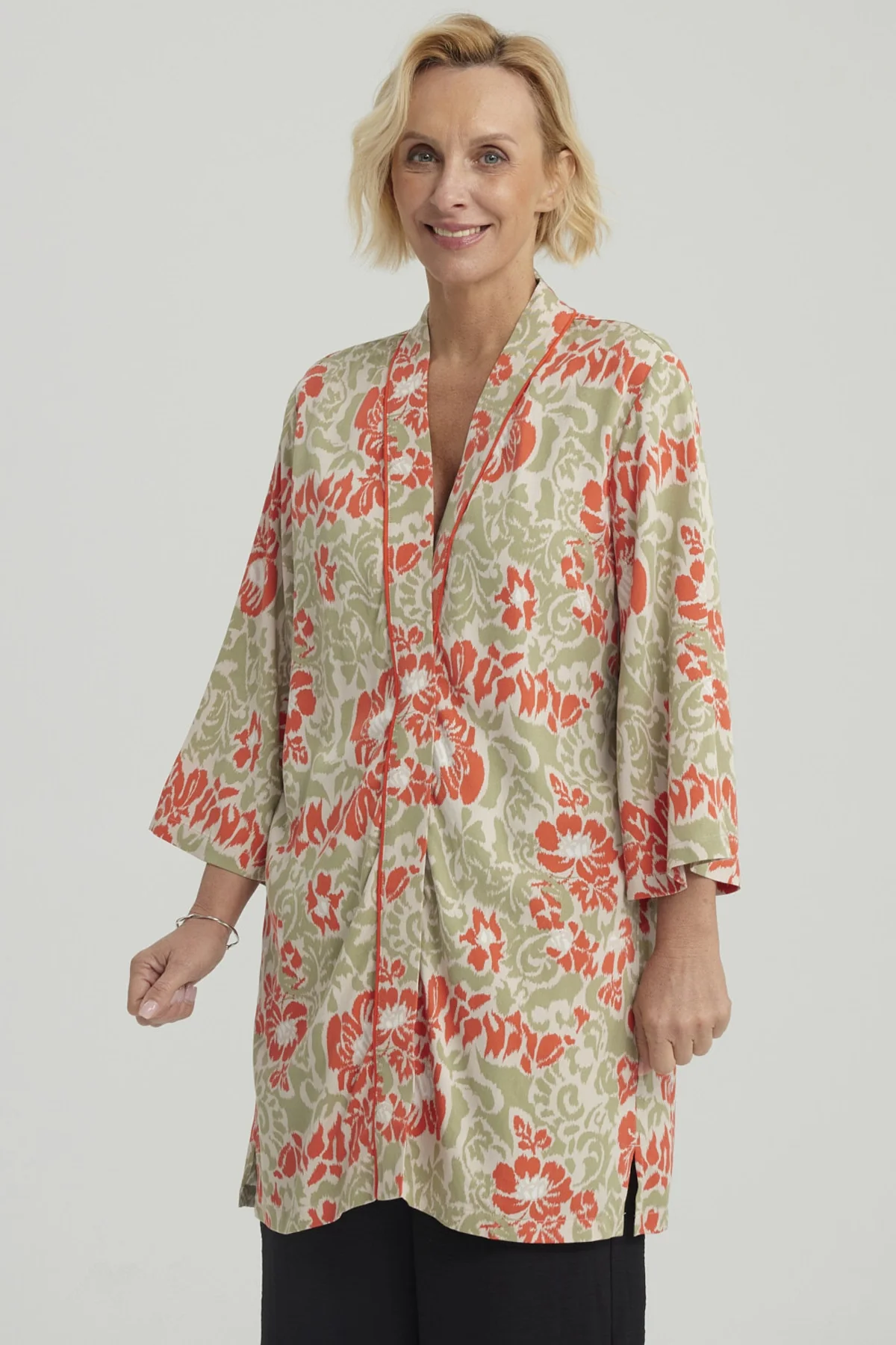 Blusa Mujer Roll Up Verde Claro - Image 2