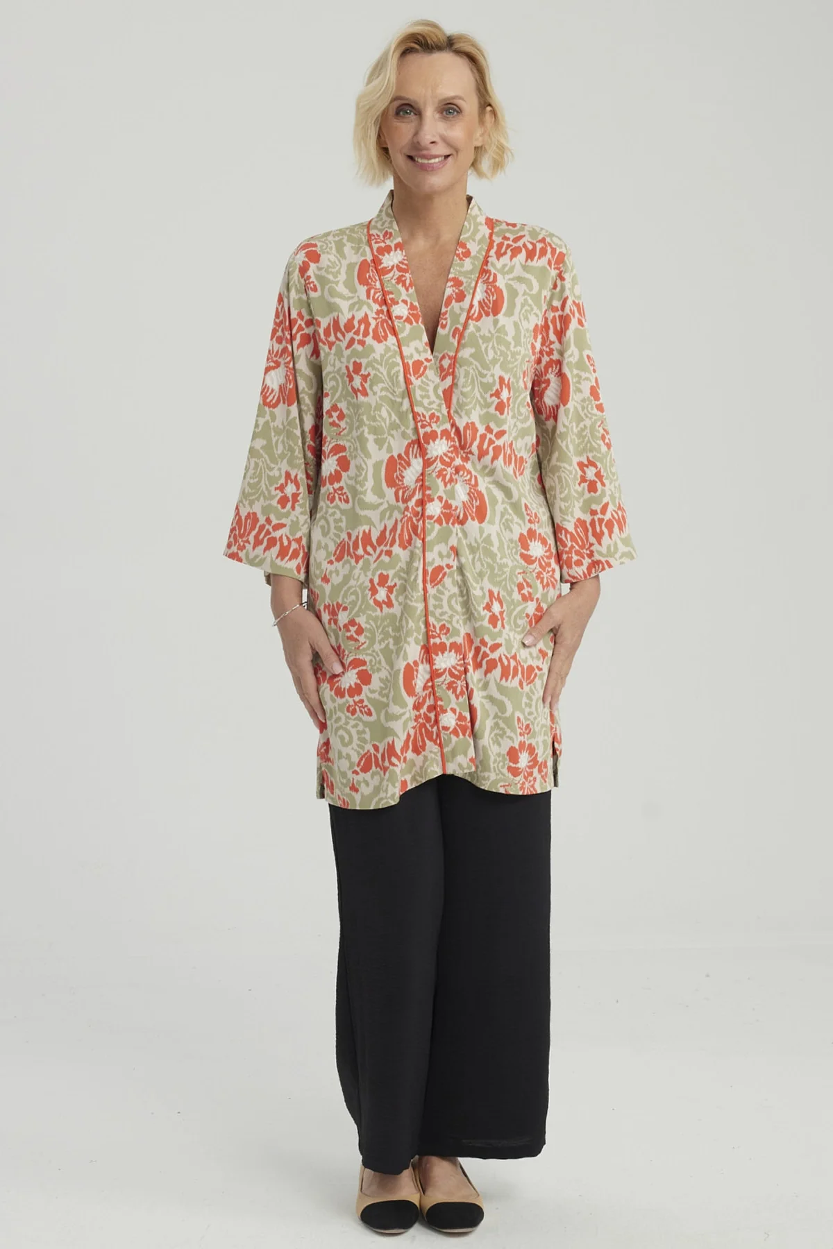 Blusa Mujer Roll Up Verde Claro - Image 4