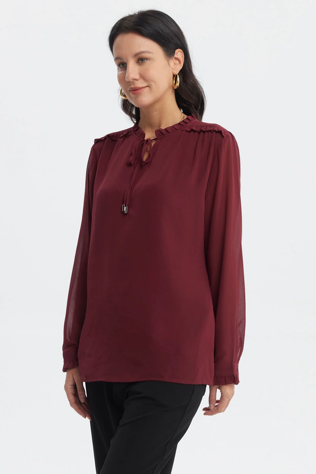 Blusa Mujer Slim Rojo - Image 2