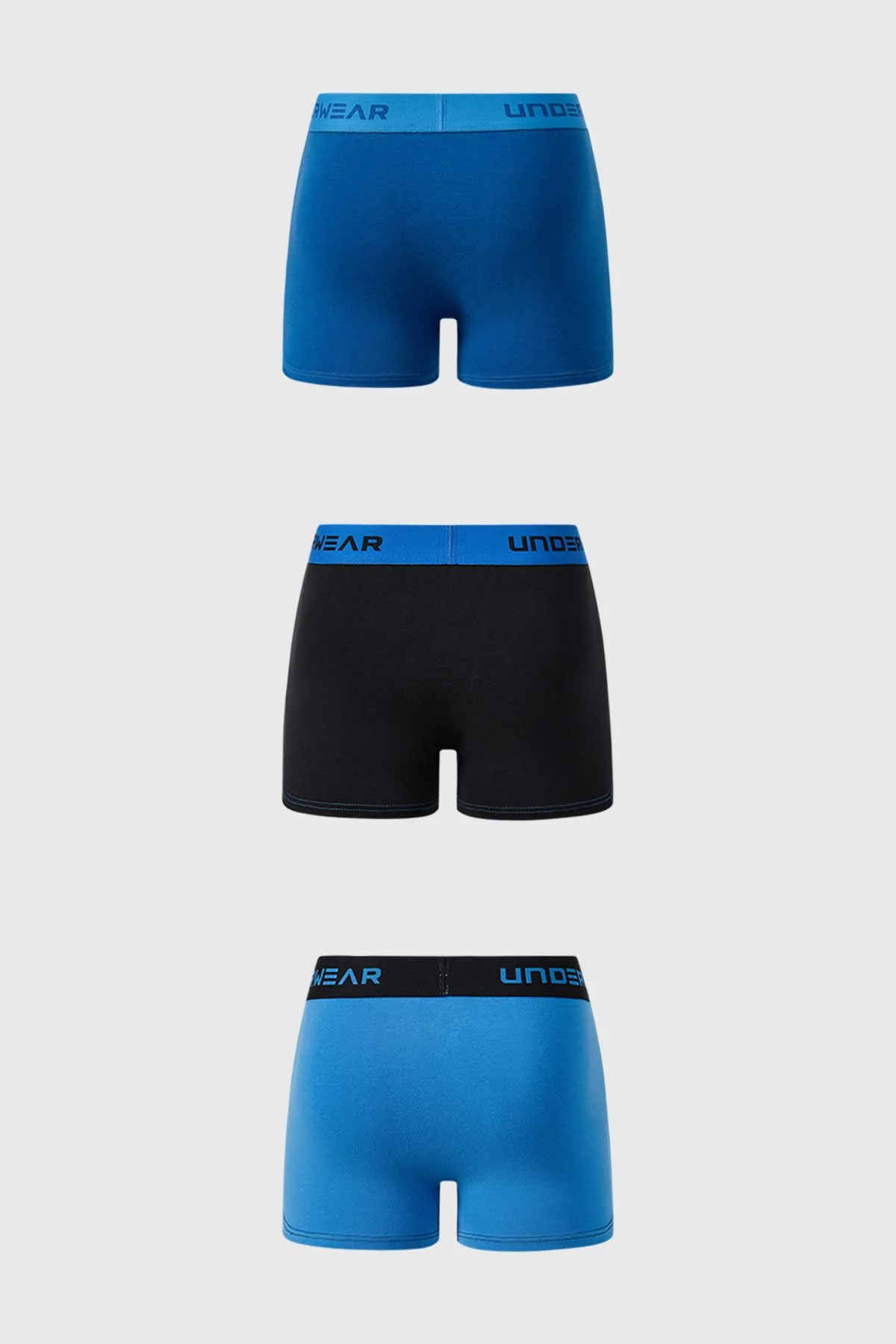 Boxer Hombre Triapack Corto Azul - Image 2