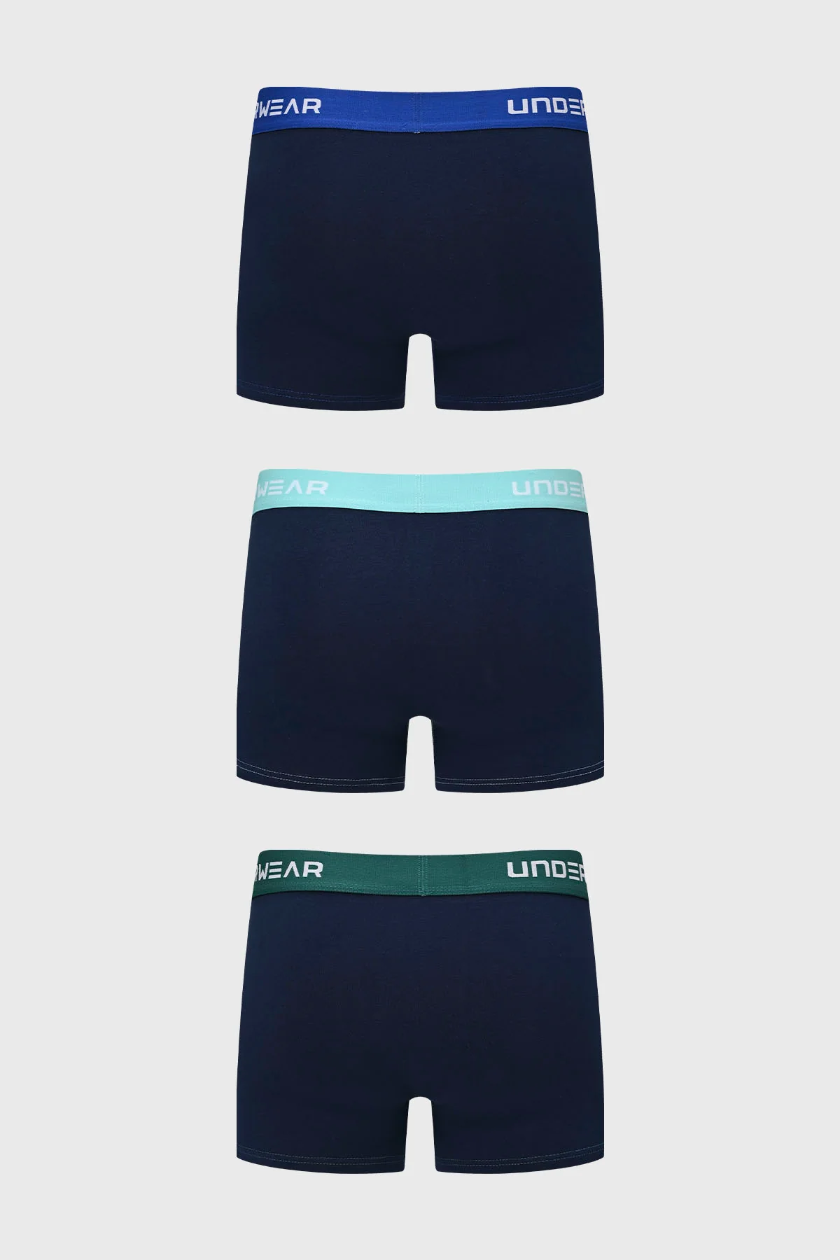 Boxer Hombre Triapack Corto Azul Marino - Image 2