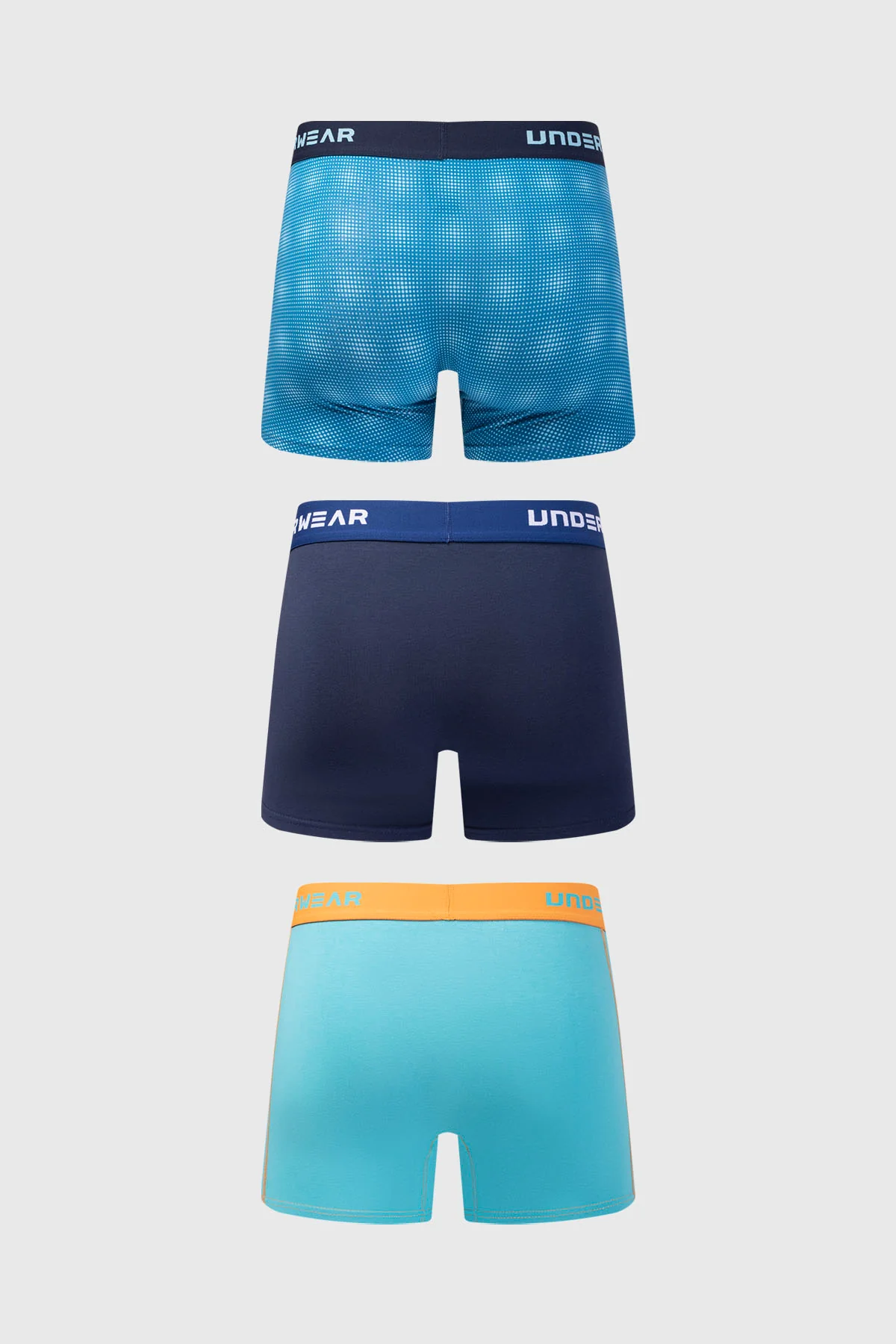 Boxer Hombre Tripack Largo Naranjo - Image 2