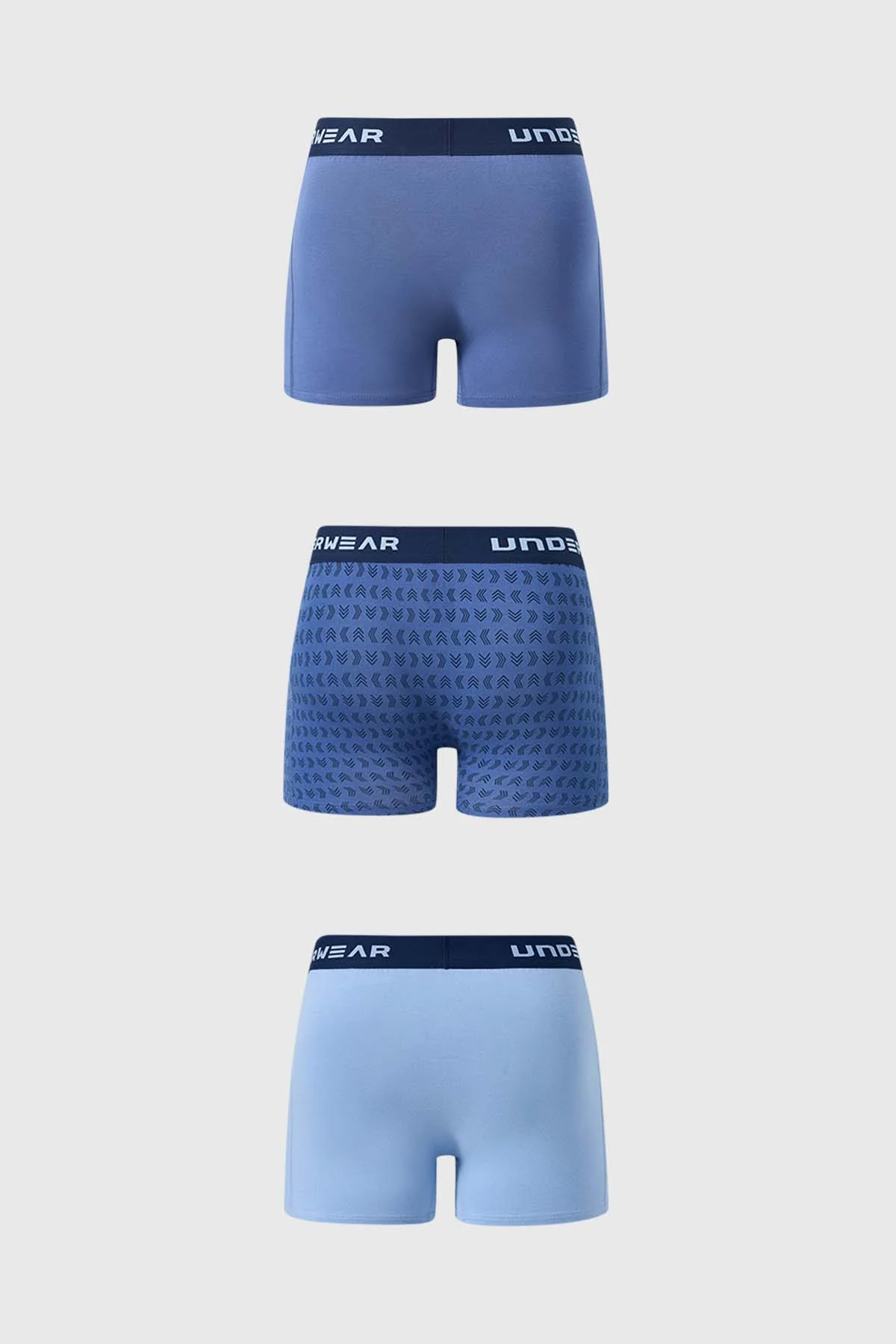 Boxer Hombre Tripack Liso Azul - Image 2