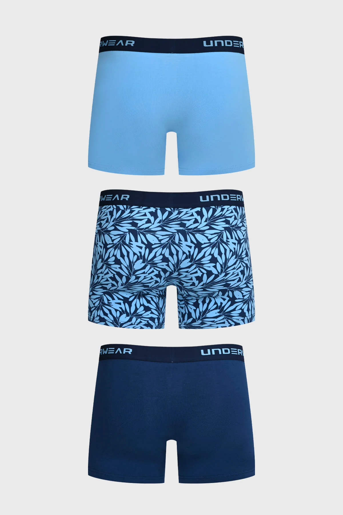 Boxer Hombre Tripack Liso Azul - Image 2