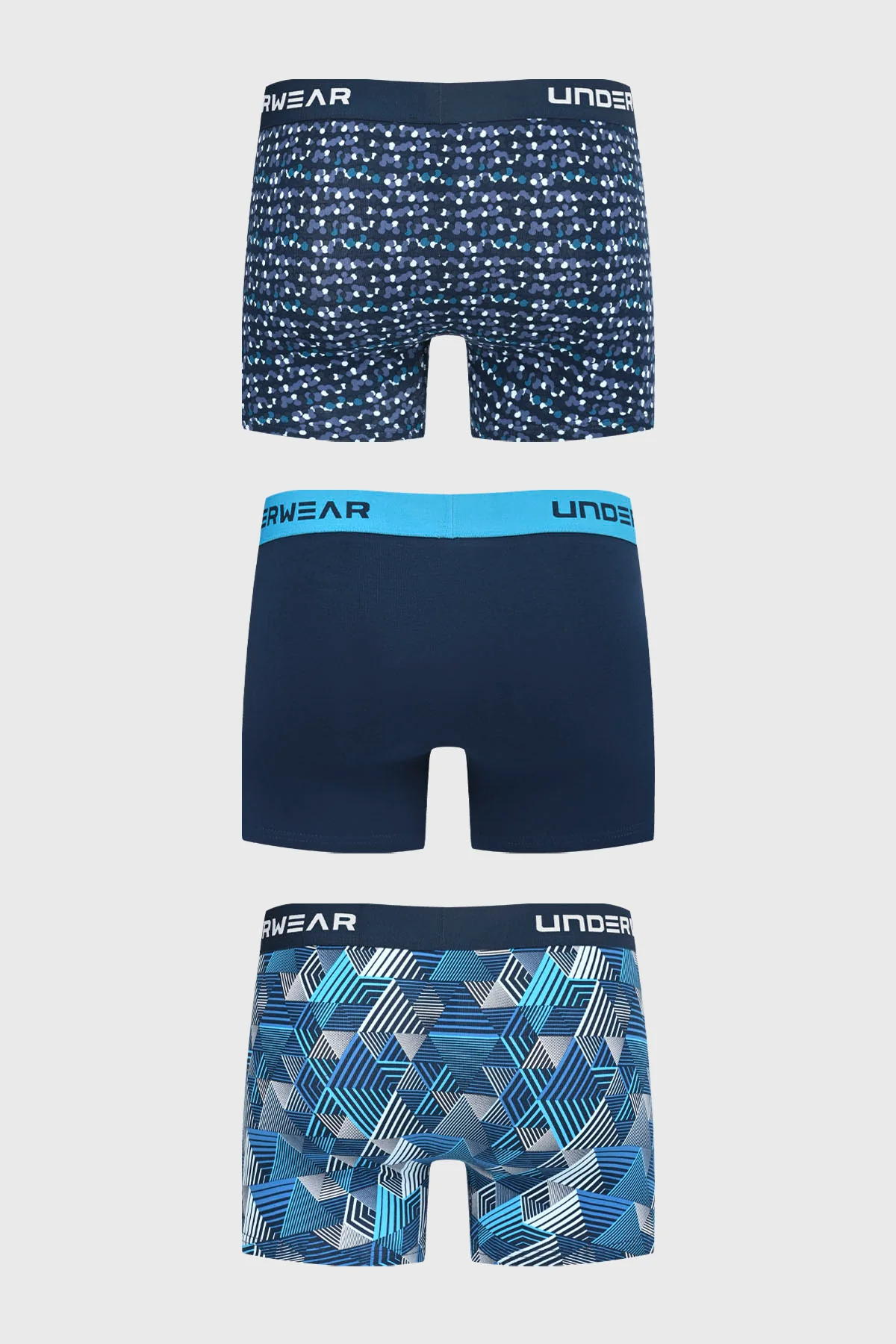 Boxer Hombre Tripack Liso Azul Marino - Image 2