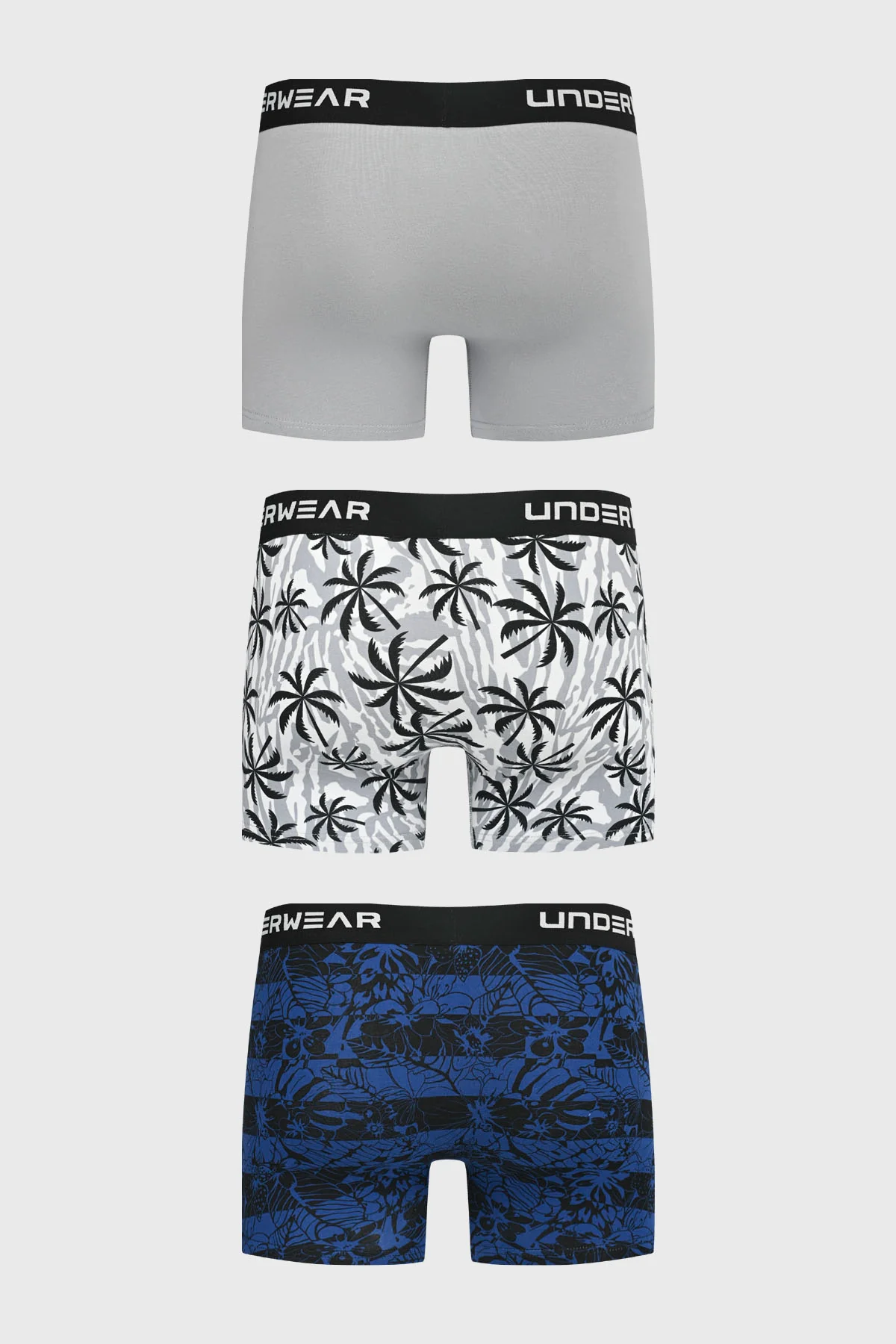 Boxer Hombre Tripack Liso Gris - Image 2