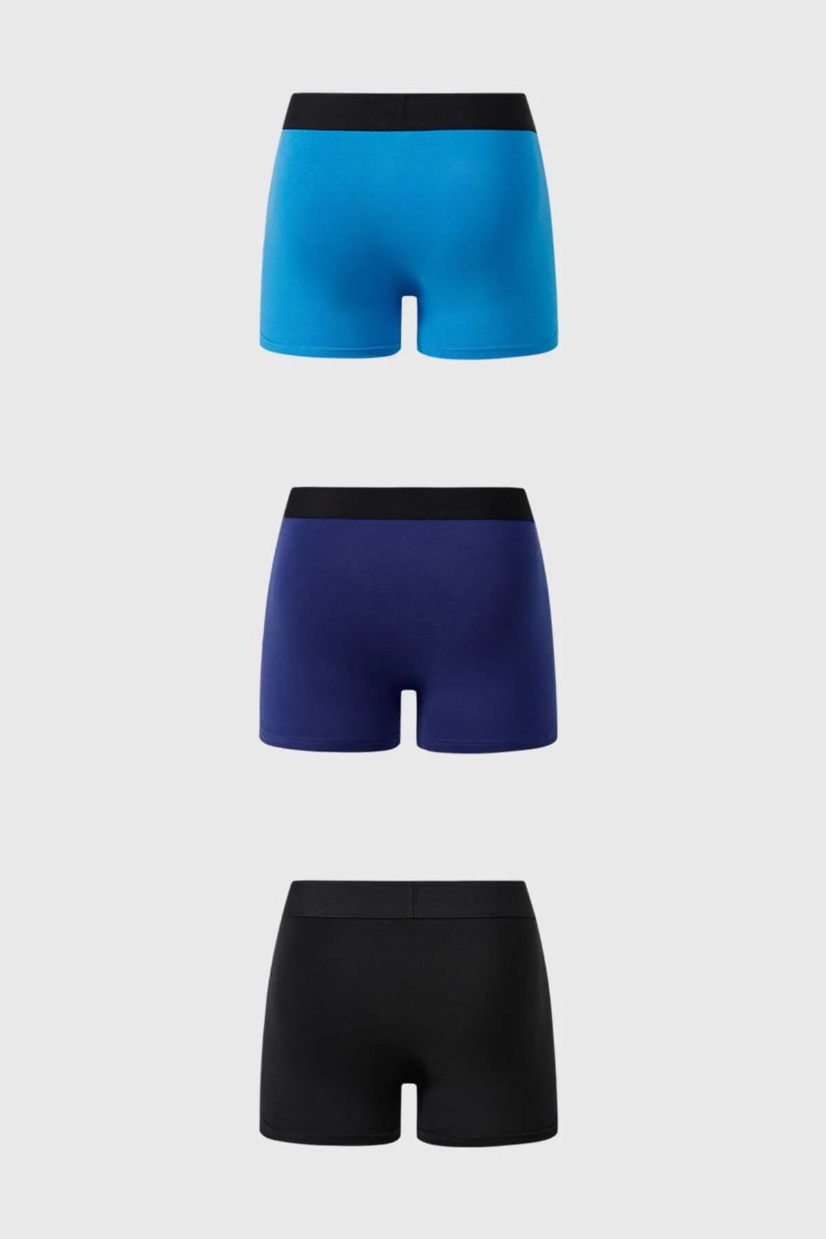 Boxer Hombre Tripack Liso Negro - Image 2