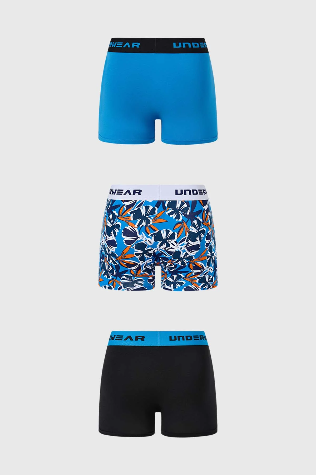 Boxer Hombre Tripack Liso Negro - Image 2