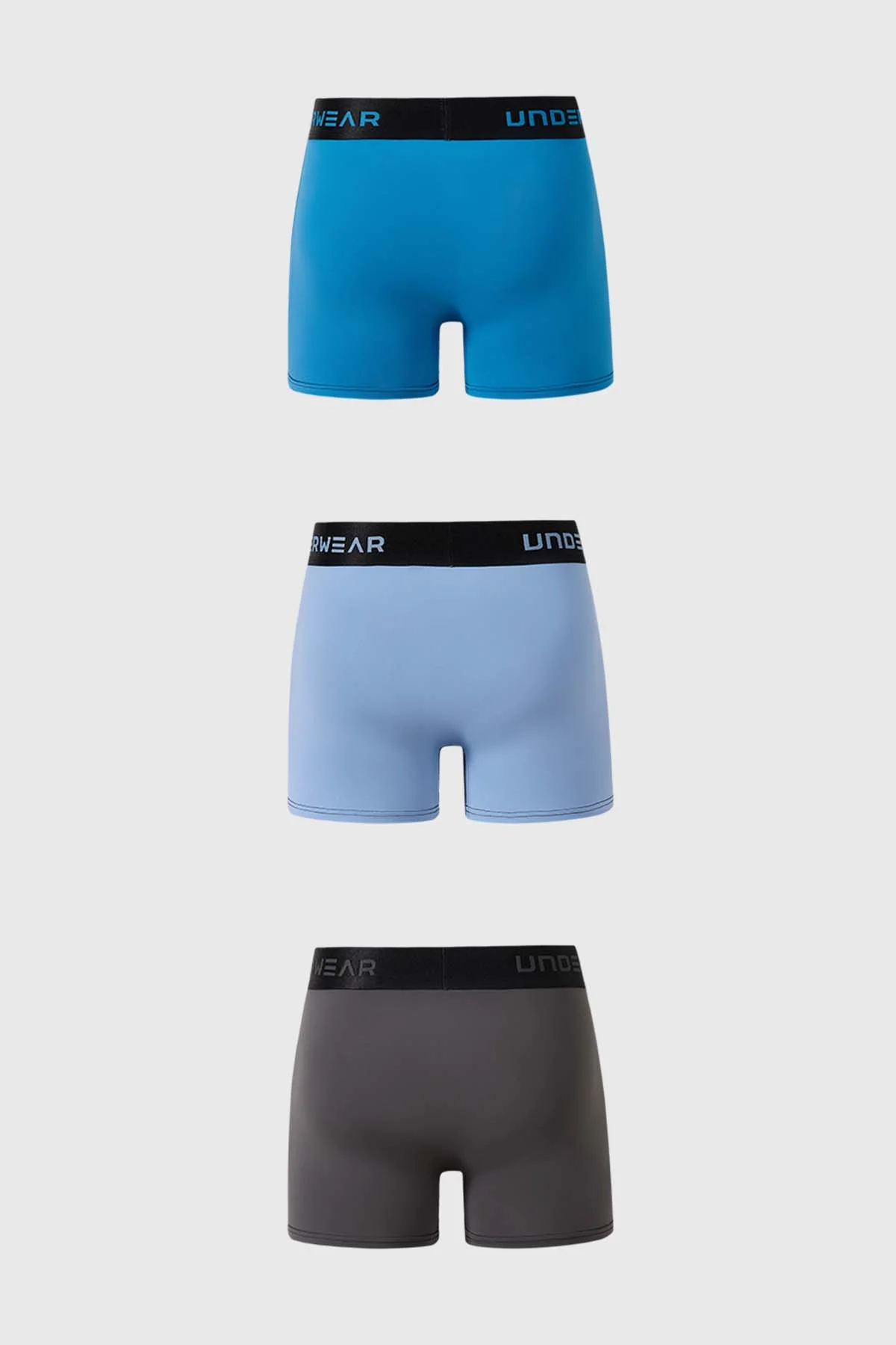 Boxer Hombre Tripack Pretina Gris Oscuro - Image 2