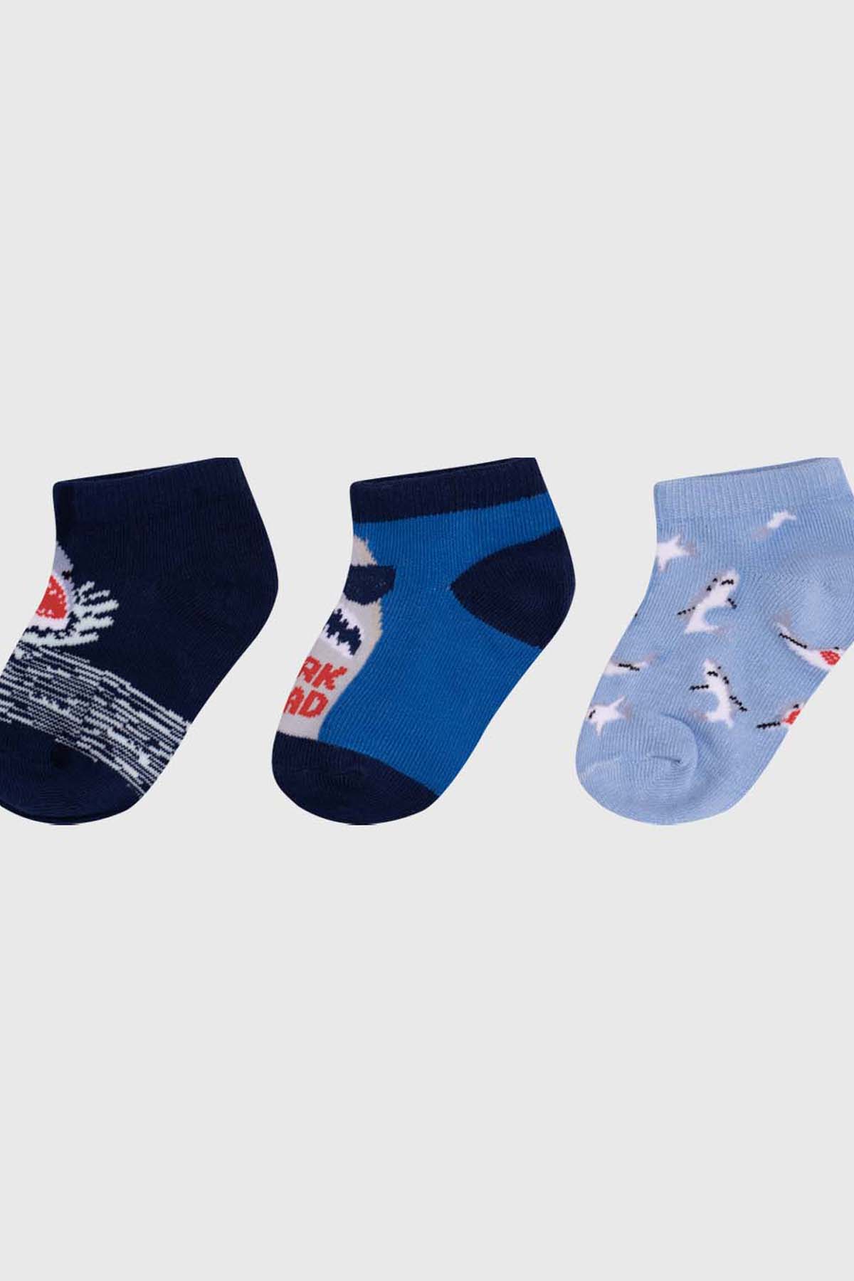 Calceta Deportiva Niño Tripack Azul - Image 2