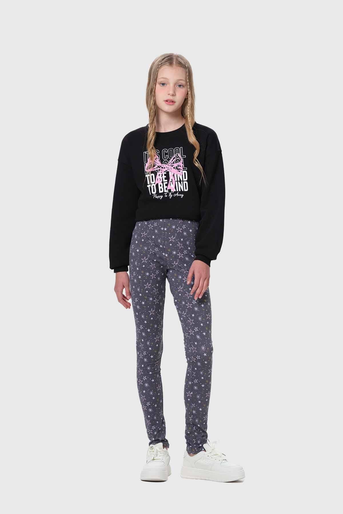 Calza Niña Bipack Print Negro - Image 4