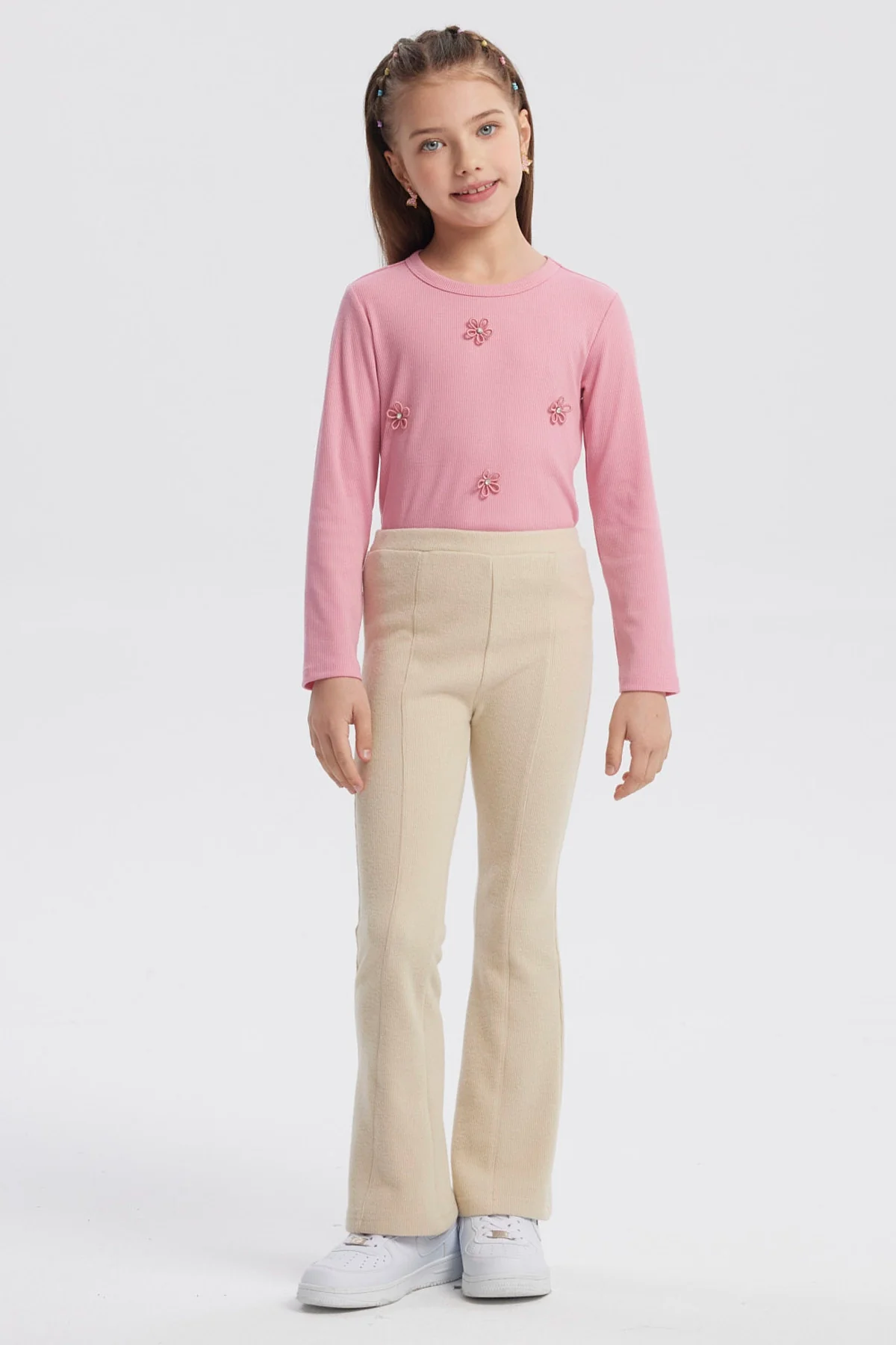 Calza Niña Flare Beige - Image 4