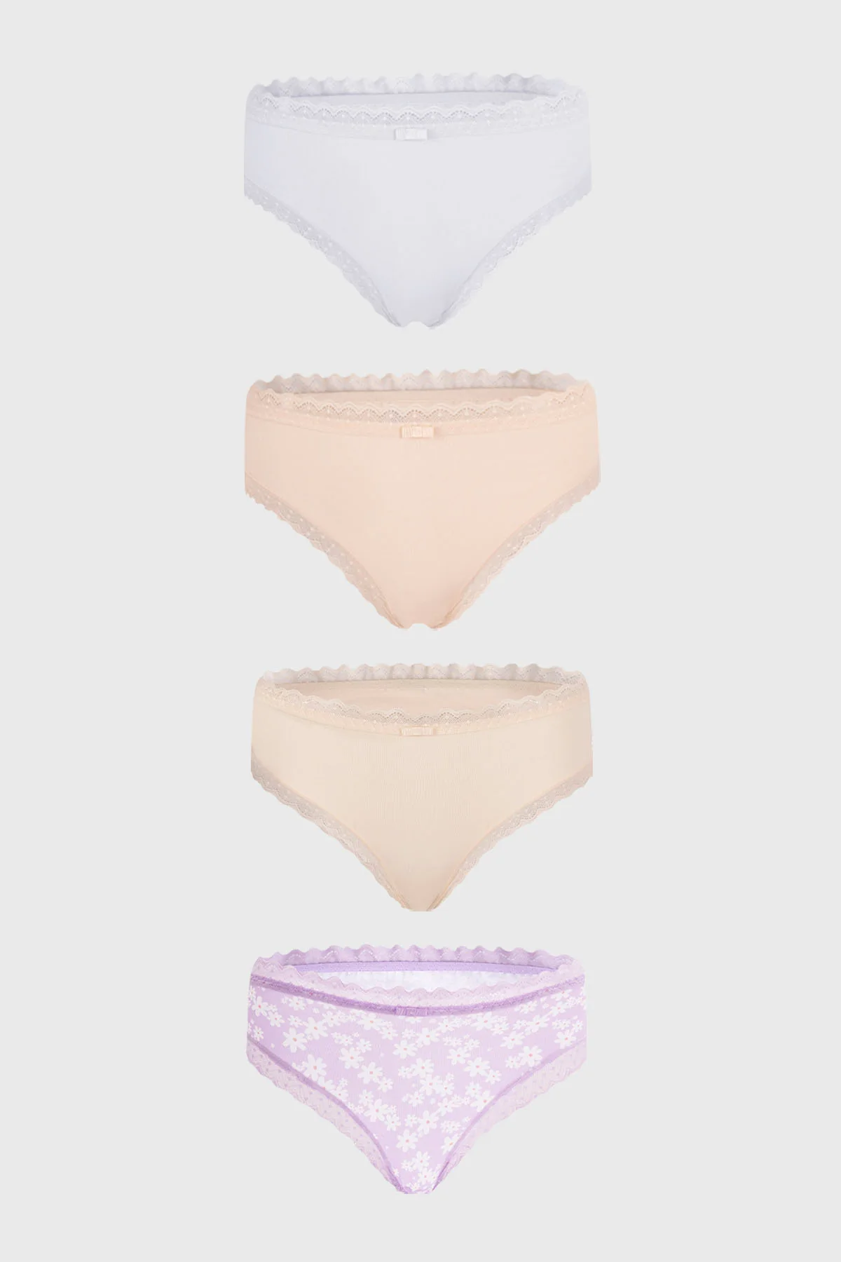 Calzón Mujer 4 Pack Bikini Print Beige - Image 2
