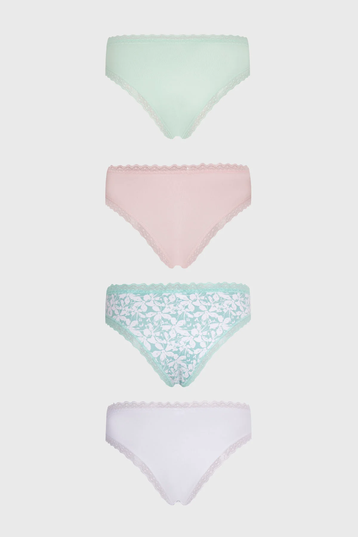 Calzón Mujer 4 Pack Bikini Print Palo Rosa - Image 2