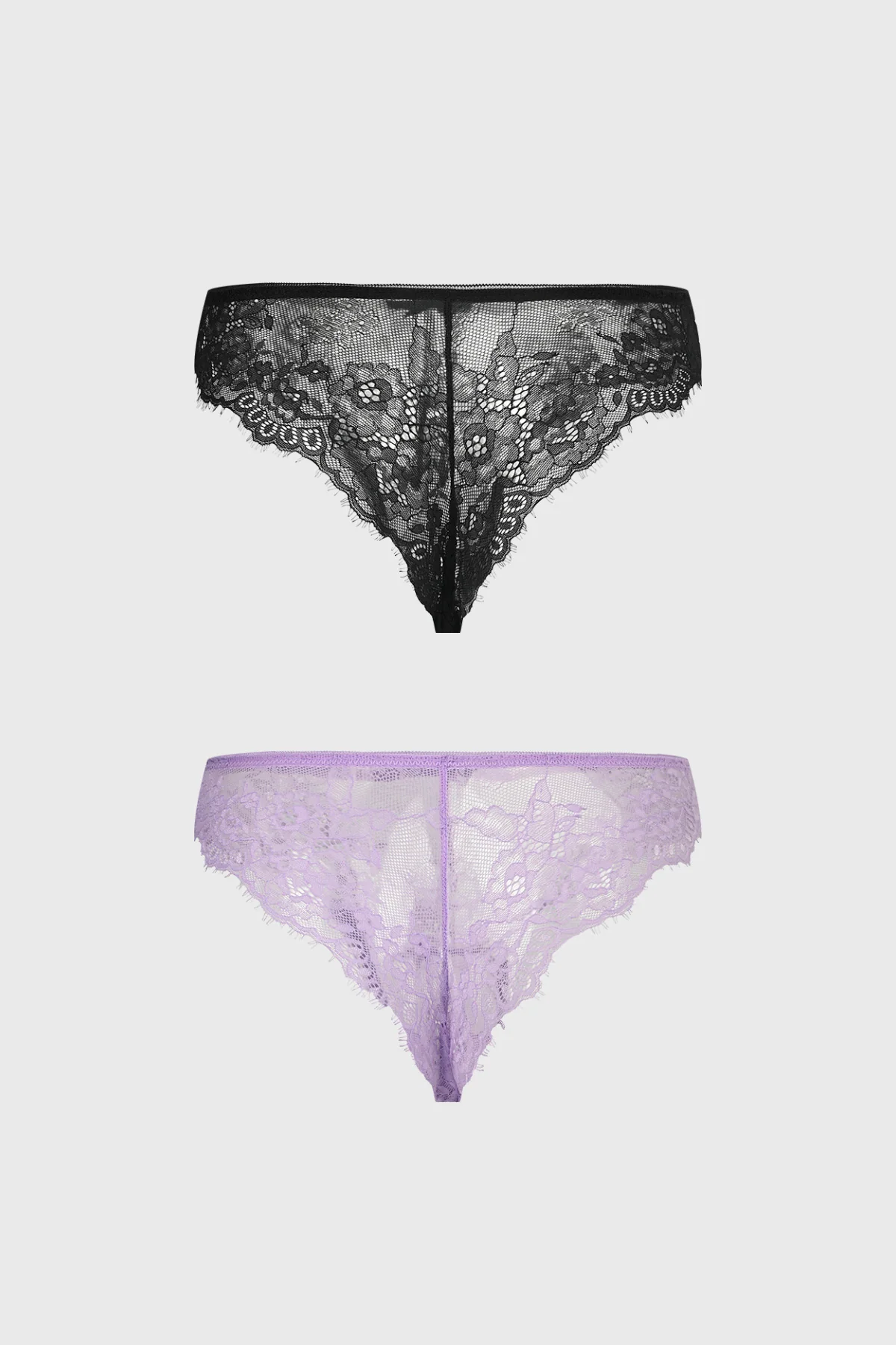Calzón Mujer Bipack Bikini Encaje Lila - Image 2