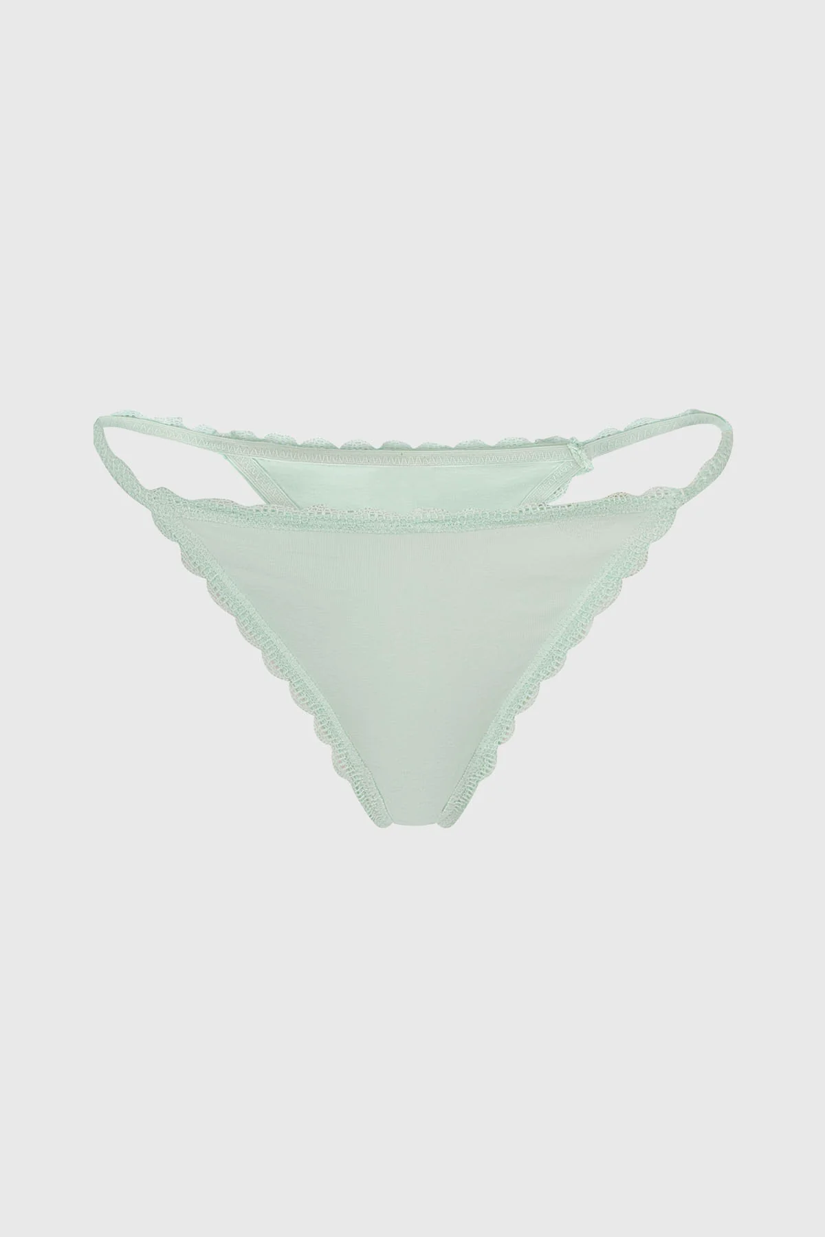 Calzón Mujer Colaless Tirante Encaje Menta - Image 2