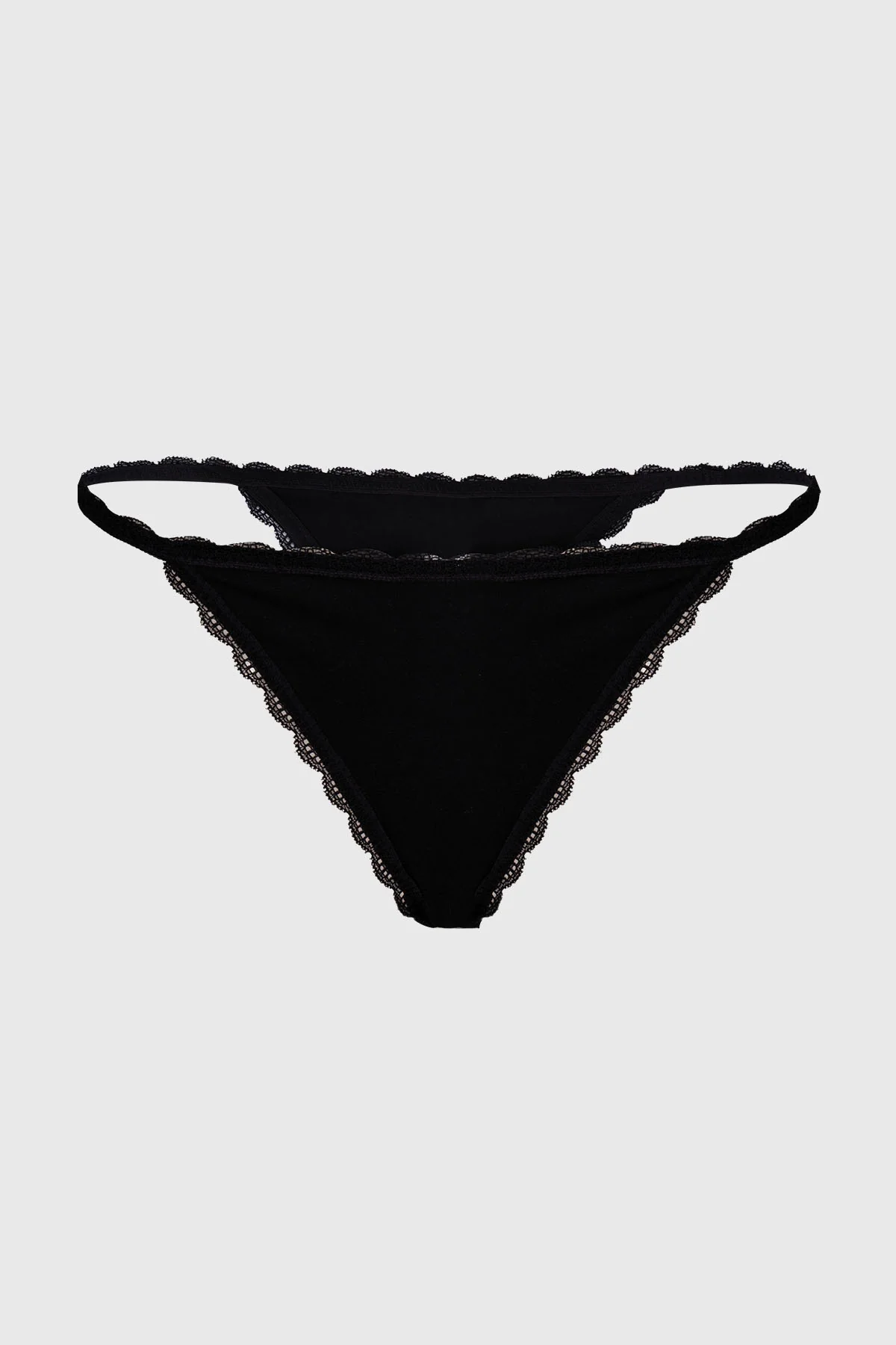 Calzón Mujer Colaless Tirante Encaje Negro - Image 2