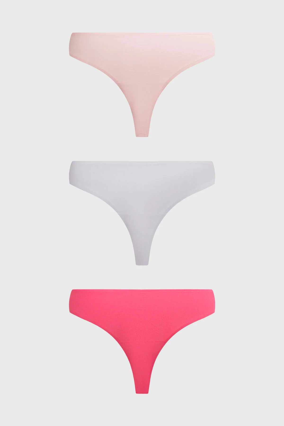 Calzón Mujer Colaless Tripack Liso Fucsia