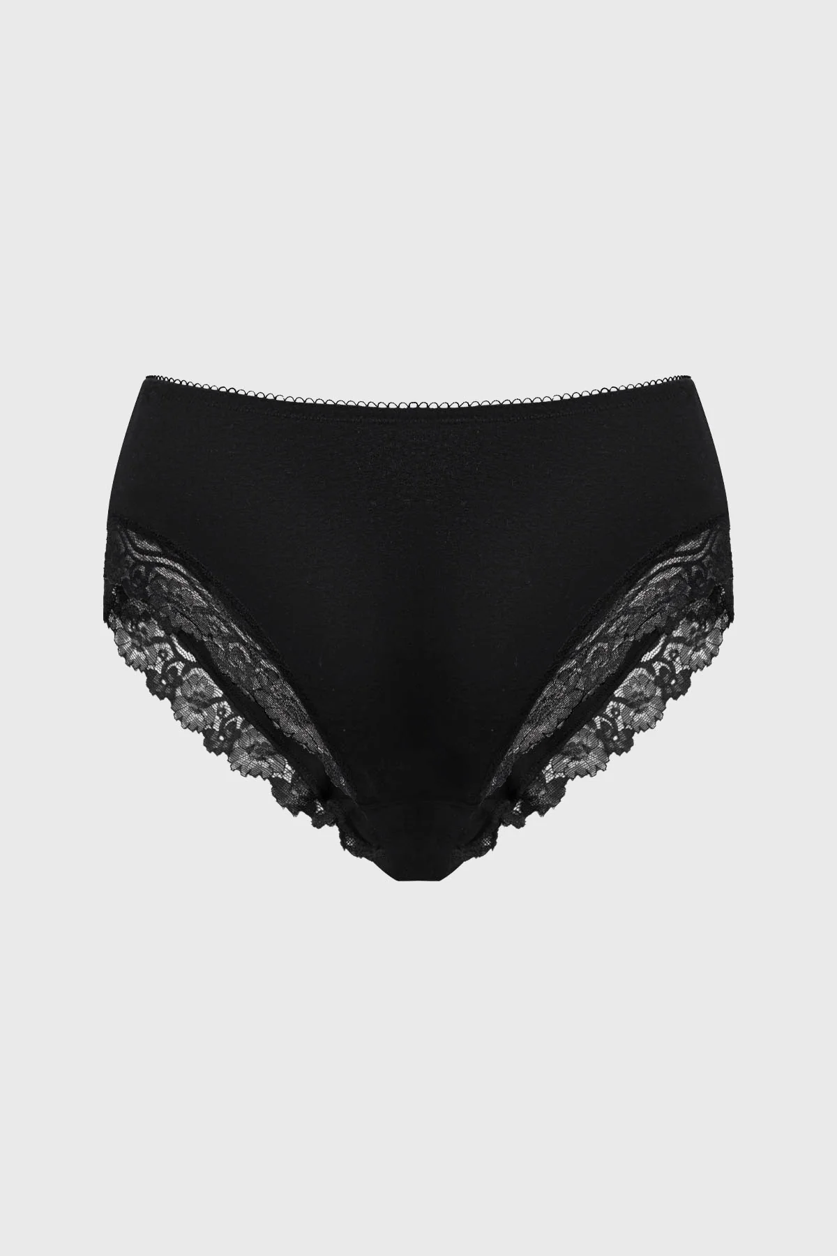 Calzón Mujer Pantaleta Detalle Encaje Negro - Image 2