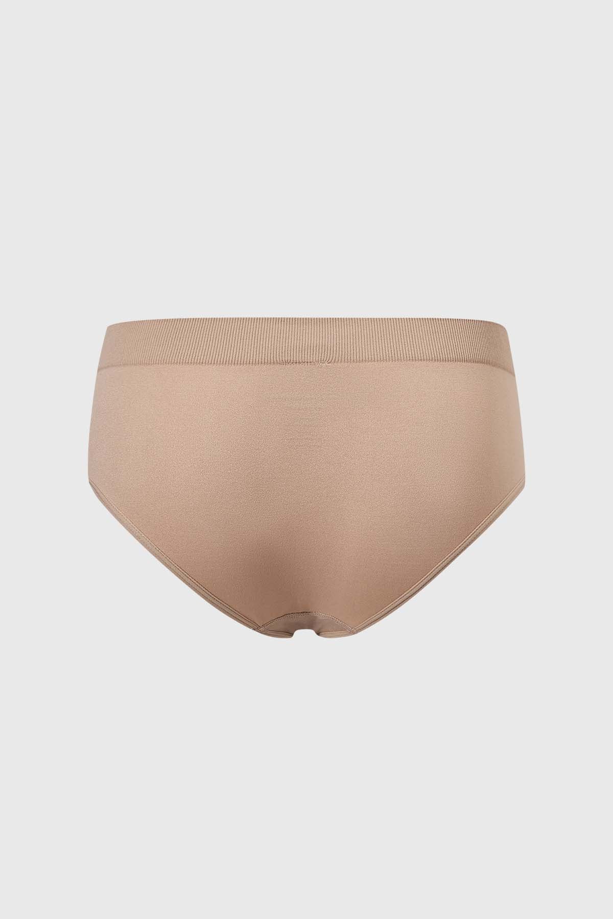 Calzón Mujer Pantaleta Liso Cafe Claro - Image 2