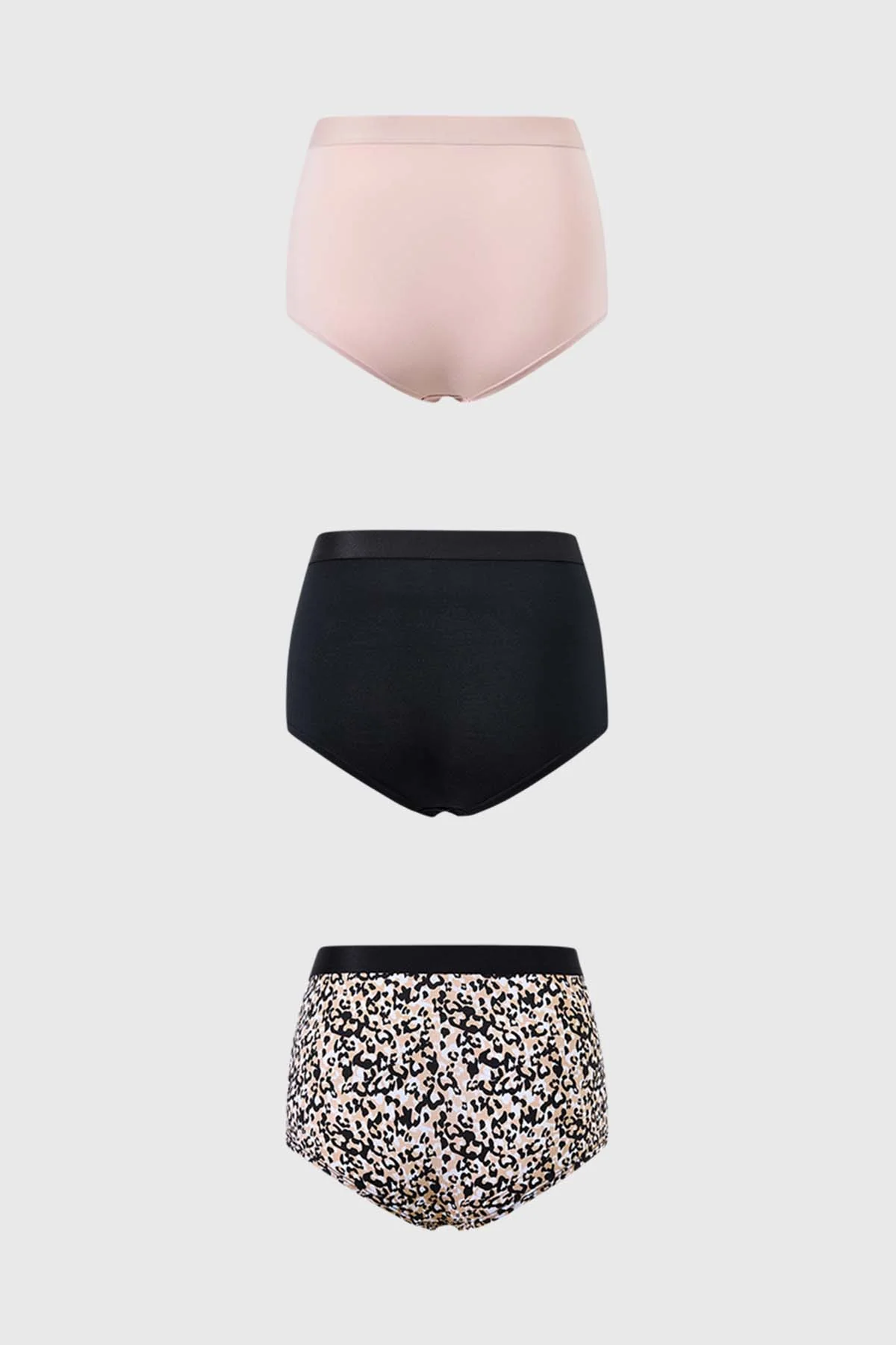 Calzón Mujer Short Triapck Liso Estampado Damasco - Image 2