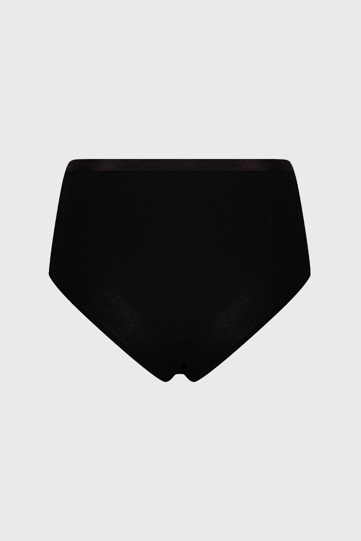 Calzón Mujer Tiro Alto Algodón Jersey Negro - Image 2