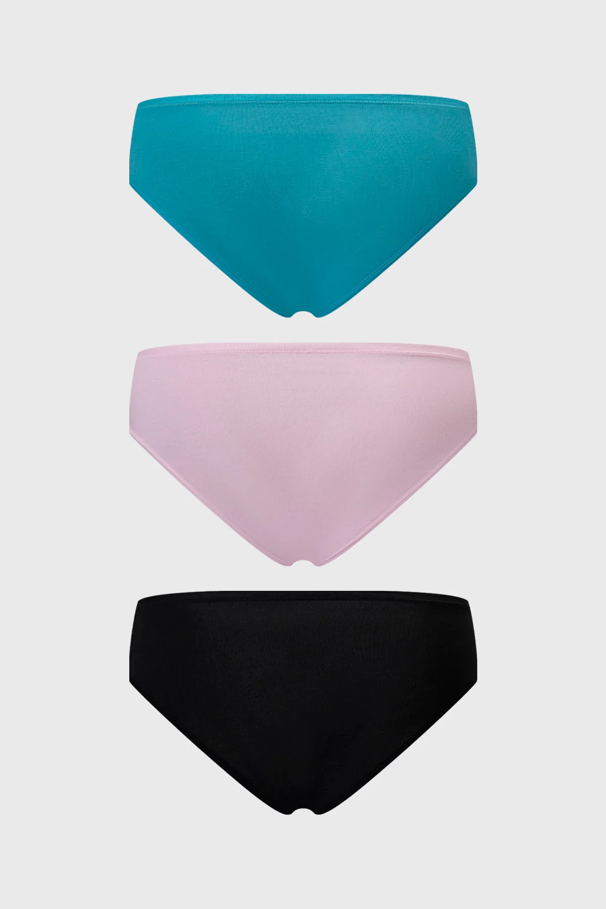 Calzón Mujer Tripack Algodón Liso Aqua - Image 2