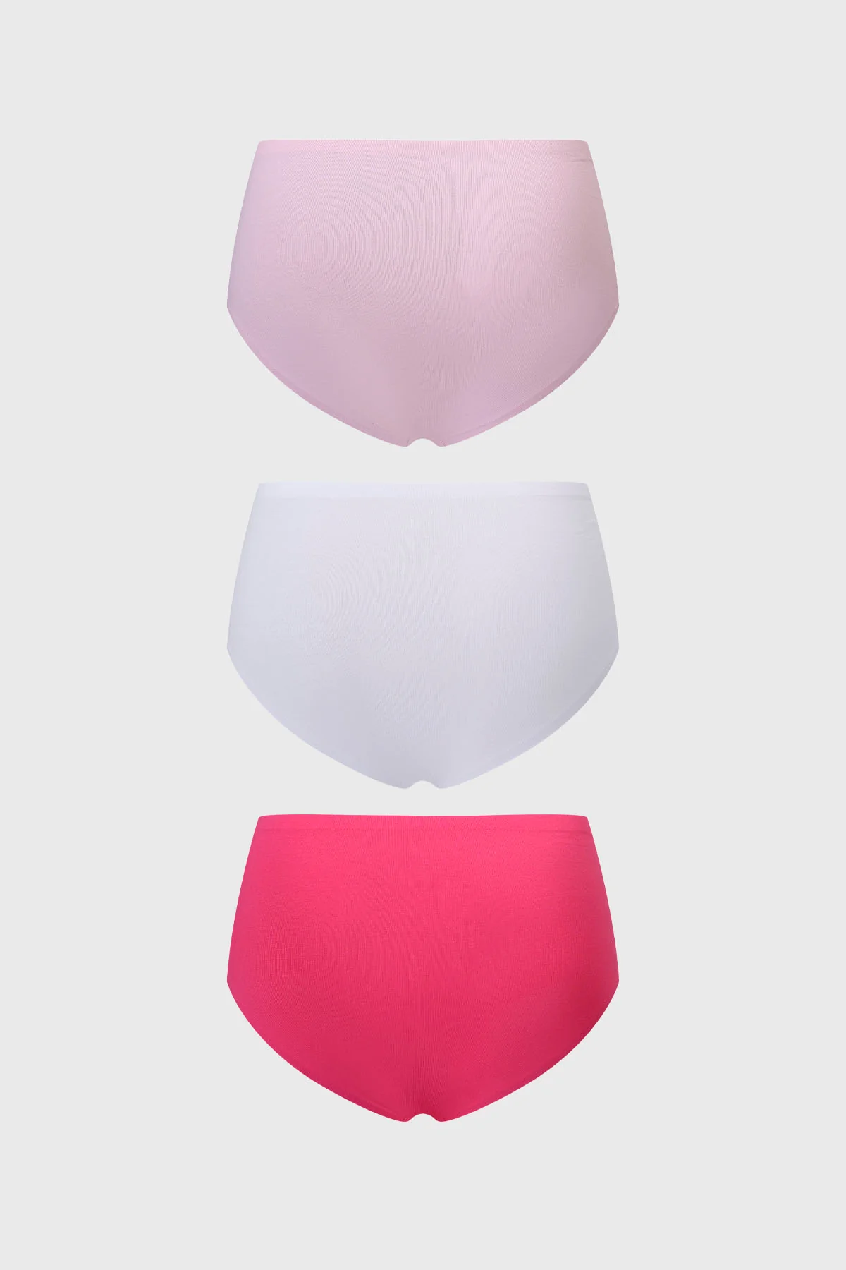 Calzón Mujer Tripack Algodón Liso Palo Rosa - Image 2