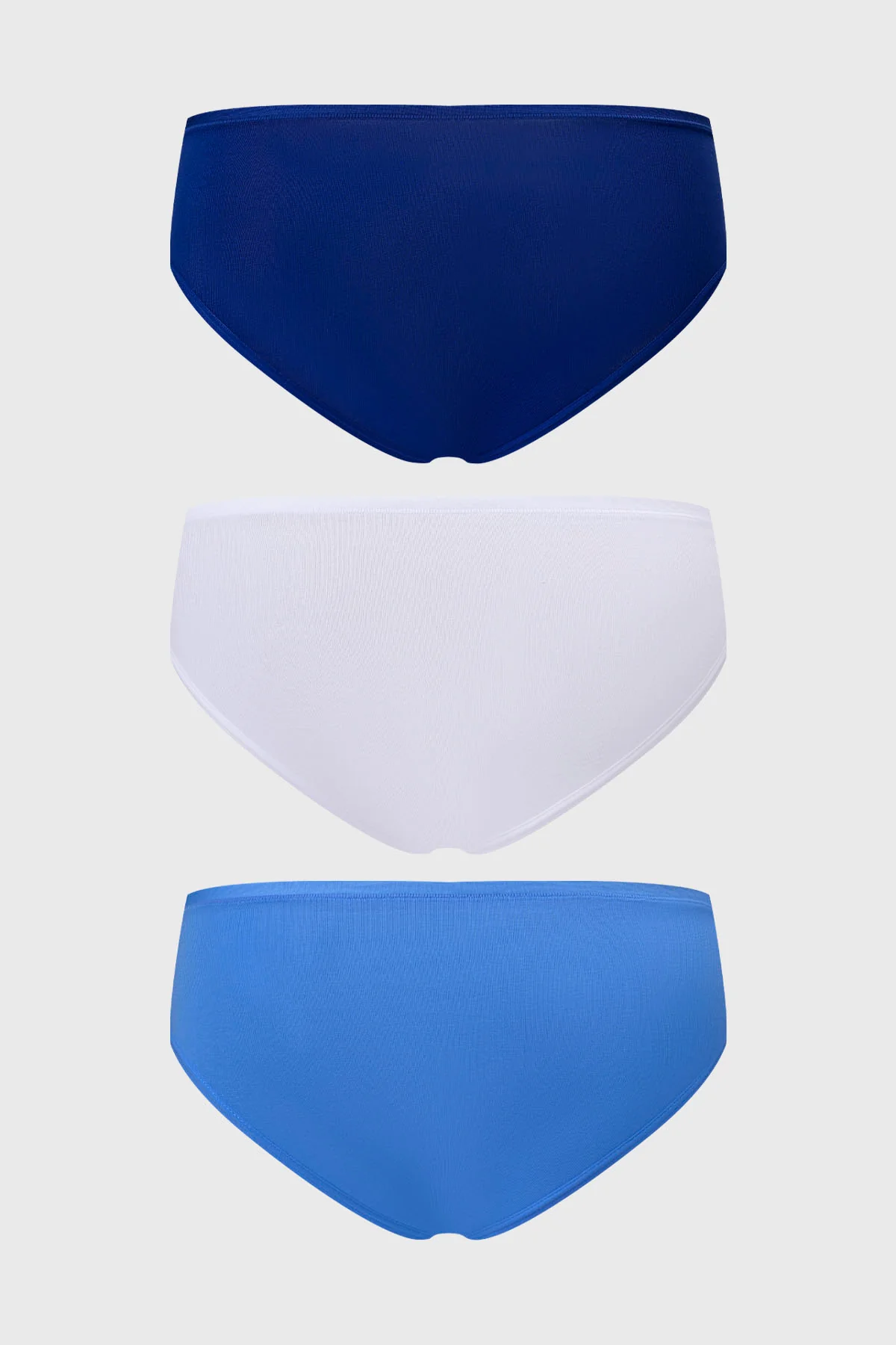 Calzón Mujer Tripack Algodón Liso Azul Marino - Image 2