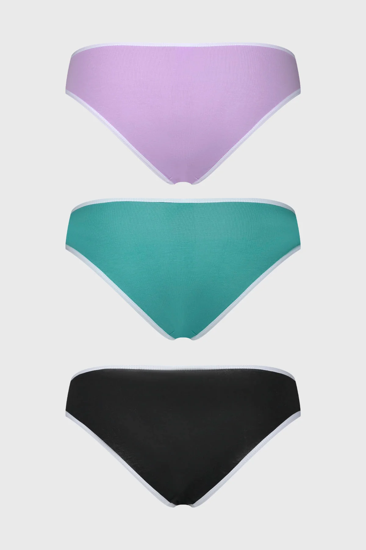 Calzón Mujer Tripack Bikini Liso Aqua - Image 2