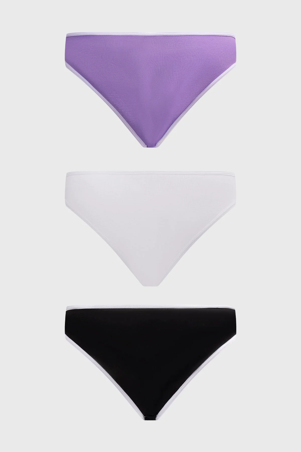 Calzón Mujer Tripack Bikini Liso Blanco - Image 2
