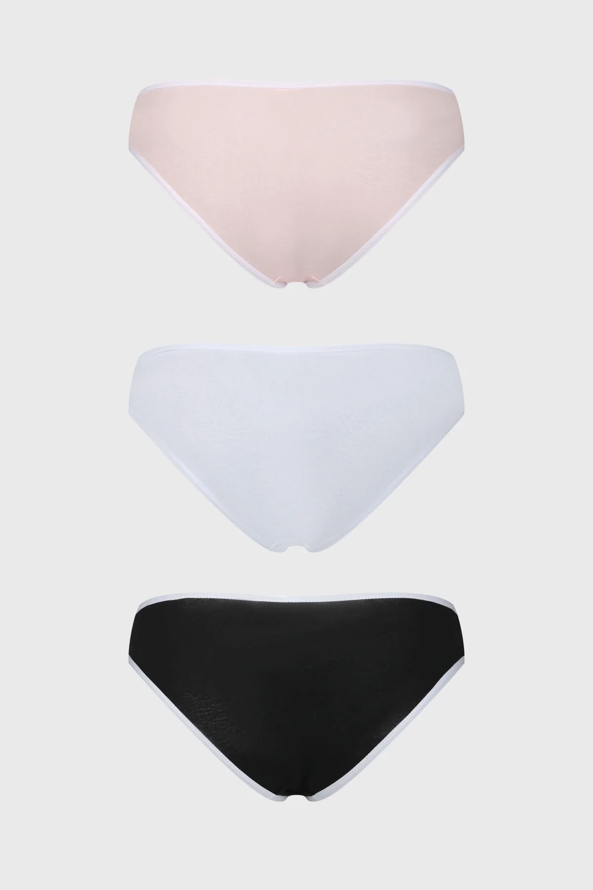 Calzón Mujer Tripack Bikini Liso Blanco - Image 2