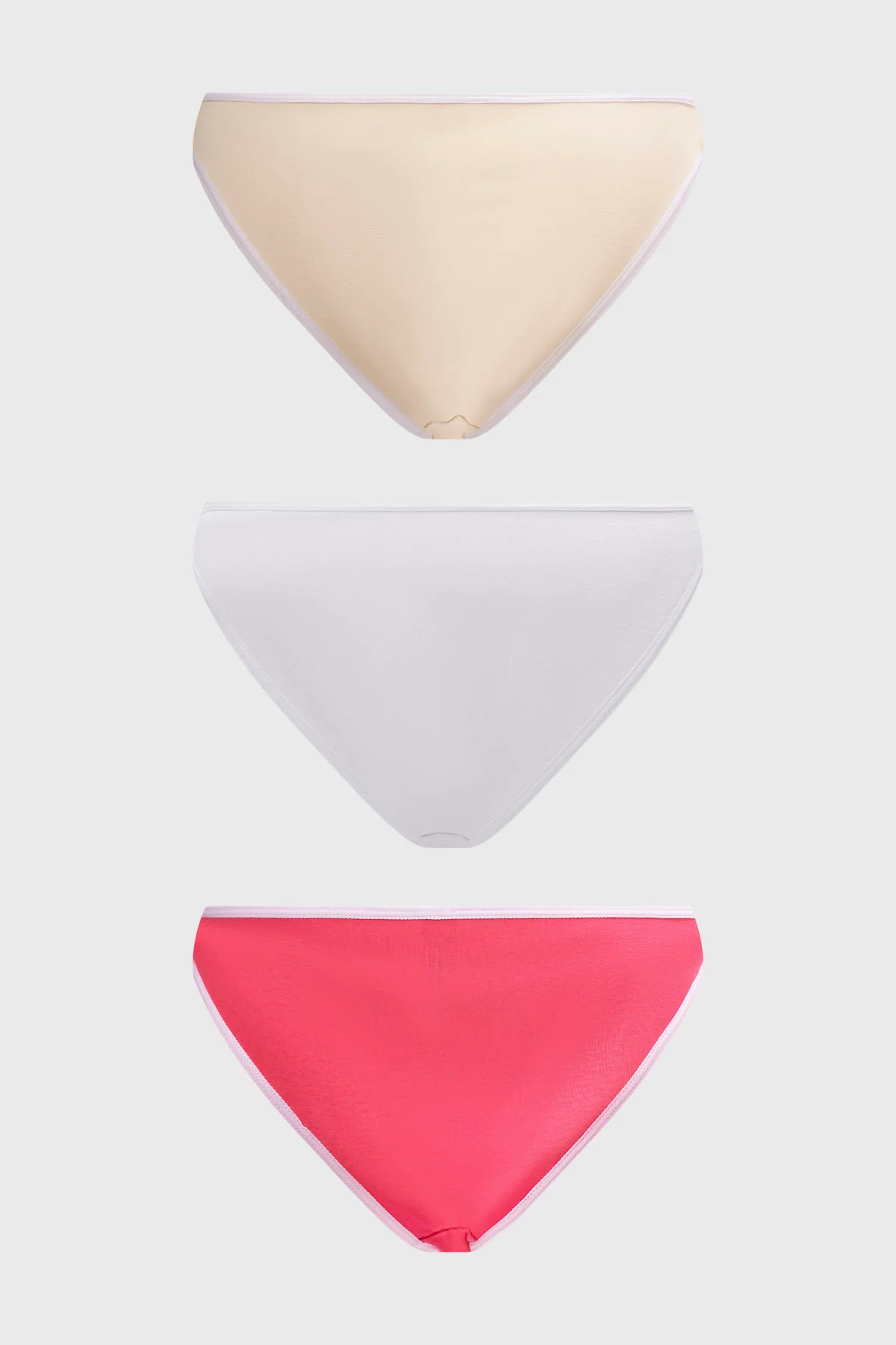 Calzón Mujer Tripack Bikini Liso Fucsia - Image 2