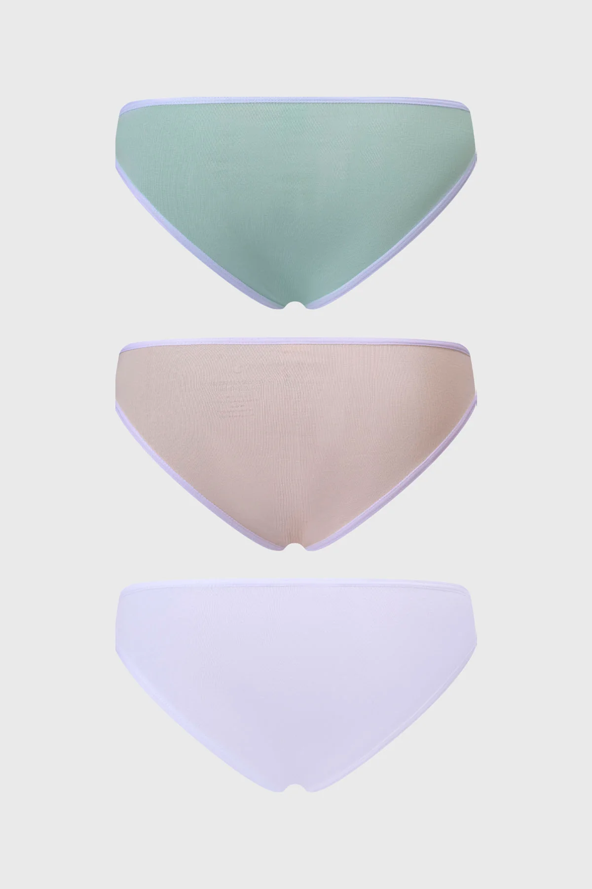 Calzón Mujer Tripack Bikini Liso Menta - Image 2