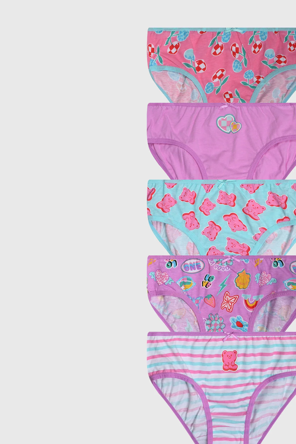 Calzón Niña 5 Pack Full Print Mini Print Lila - Image 2