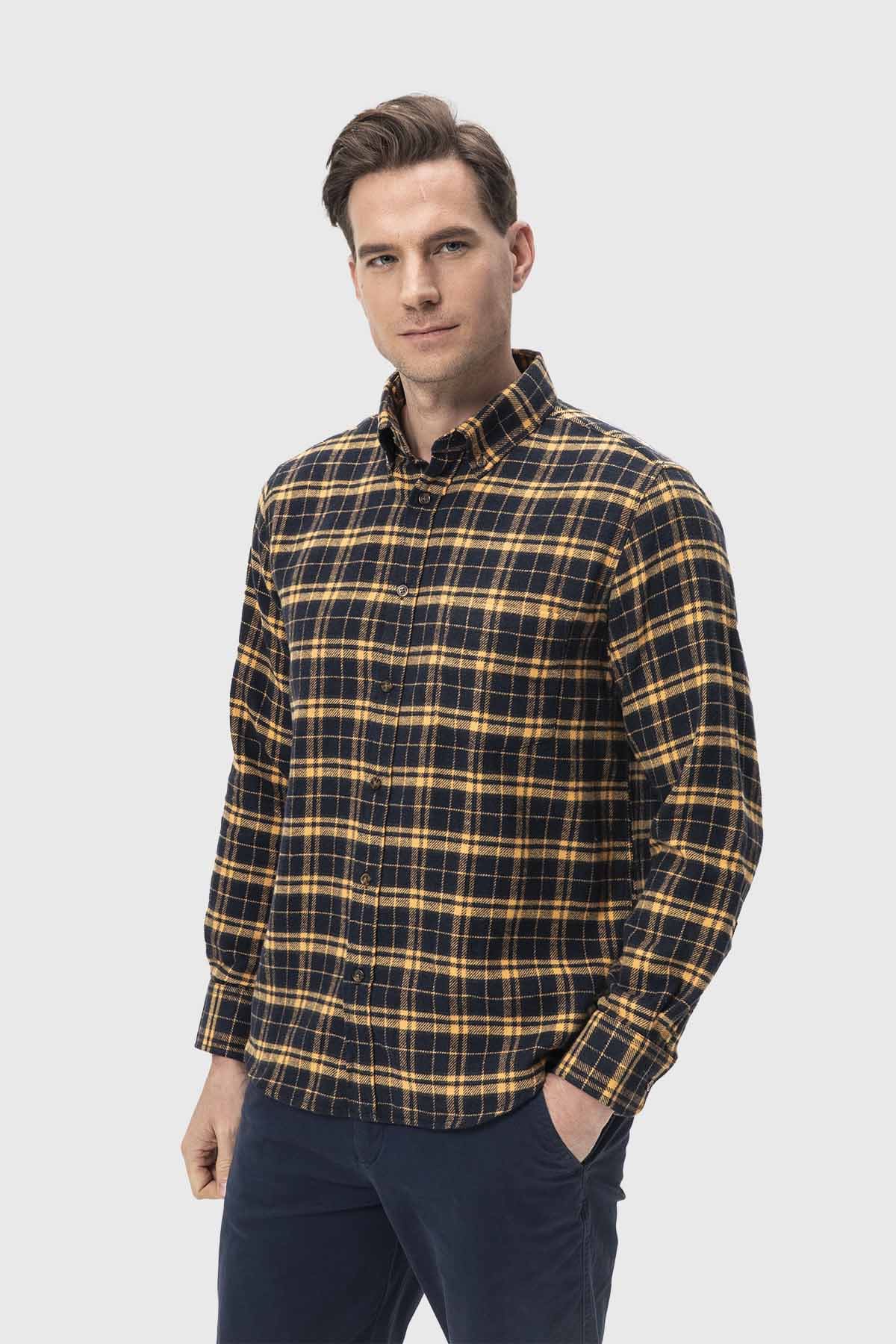 Camisa Hombre Básica Amarillo - Image 2