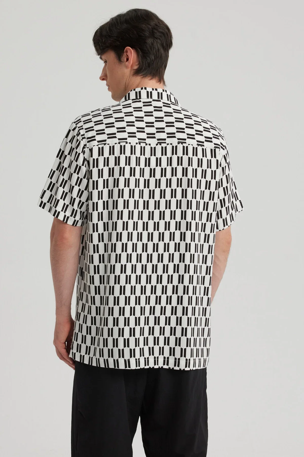 Camisa Hombre Cuello Cubano Rapport Blanco - Image 3