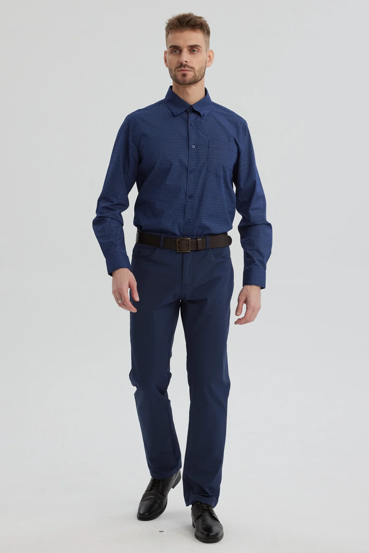 Camisa Hombre Fantasía Azul - Image 4